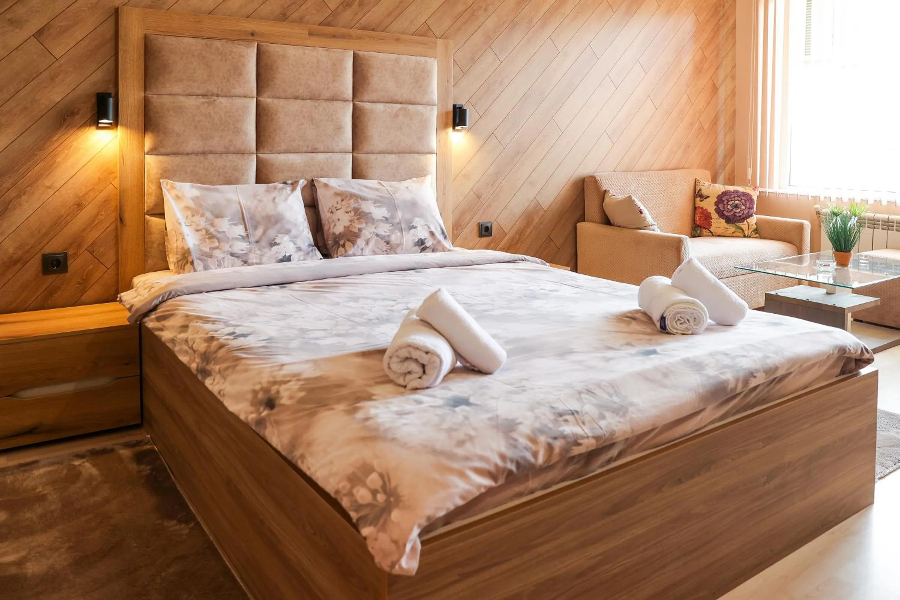 Bed in Family Hotel Gotse Delchev