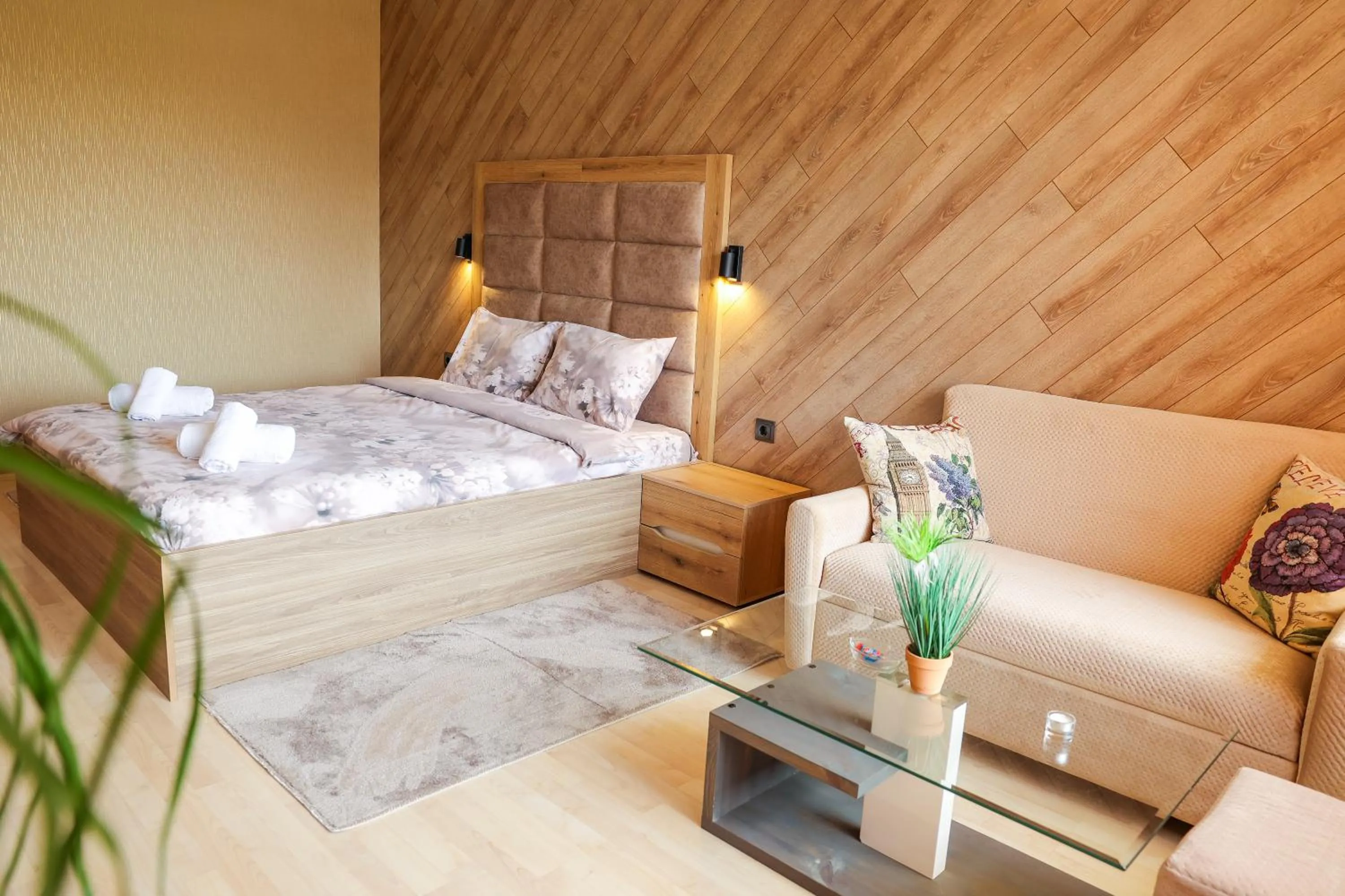 Bed in Family Hotel Gotse Delchev