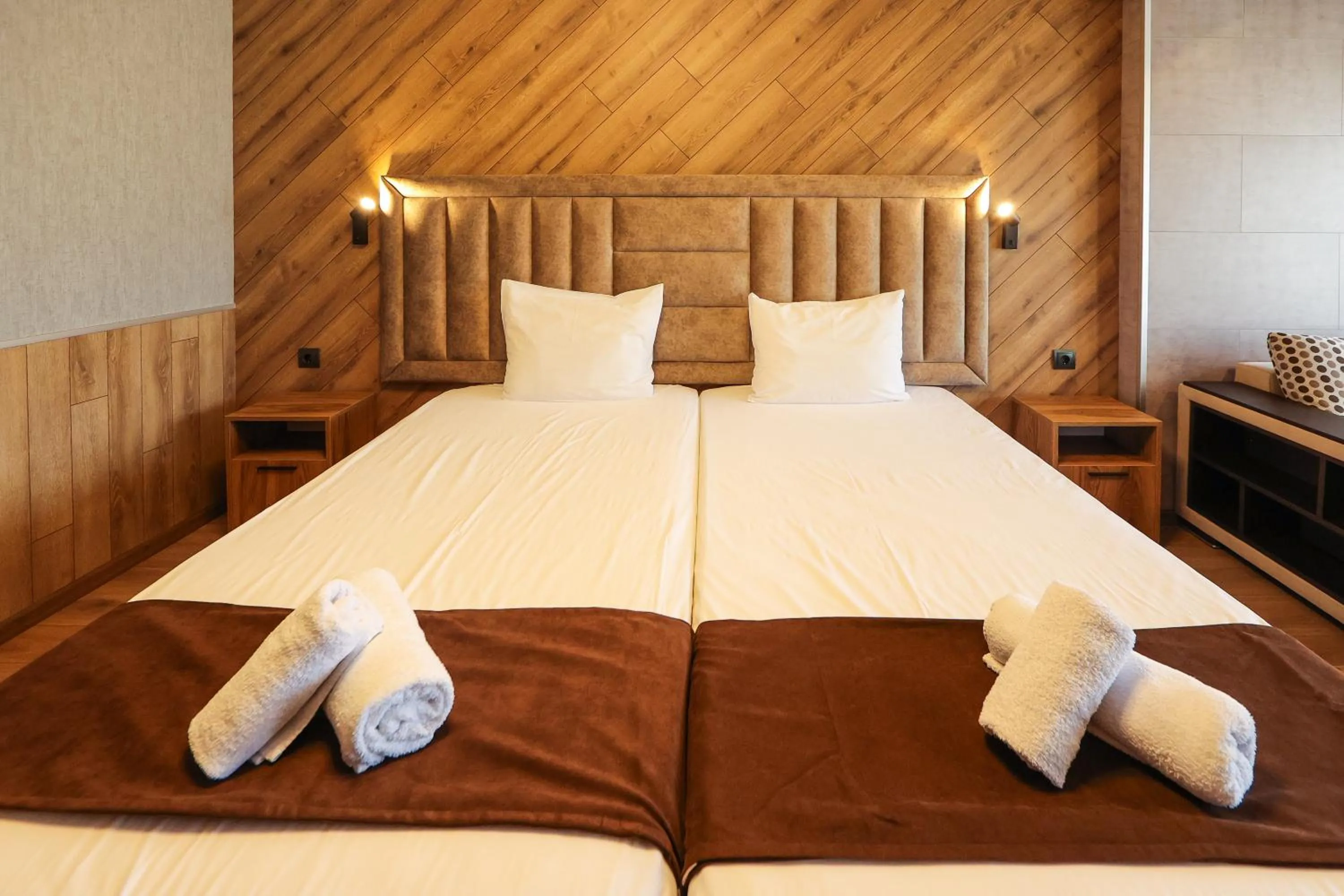 Bed in Family Hotel Gotse Delchev