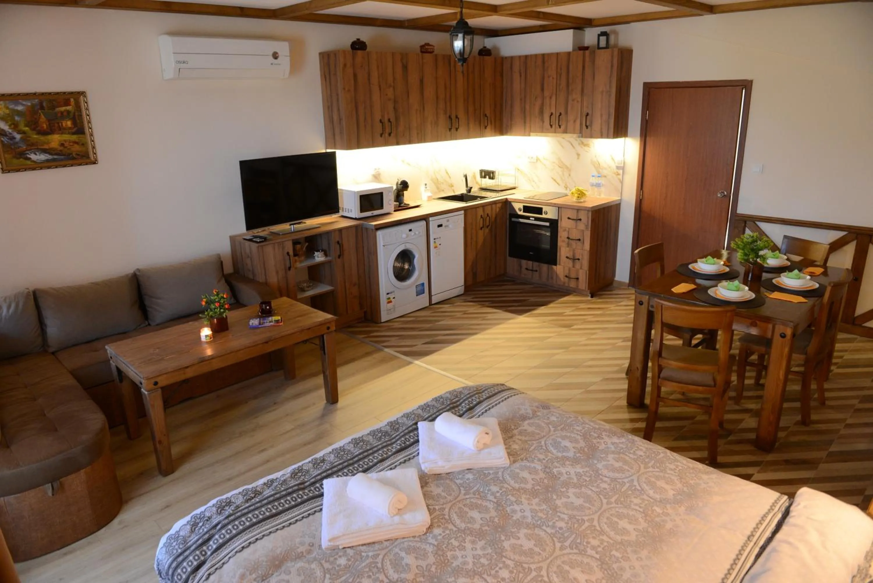 Kitchen or kitchenette in Family Hotel Gotse Delchev
