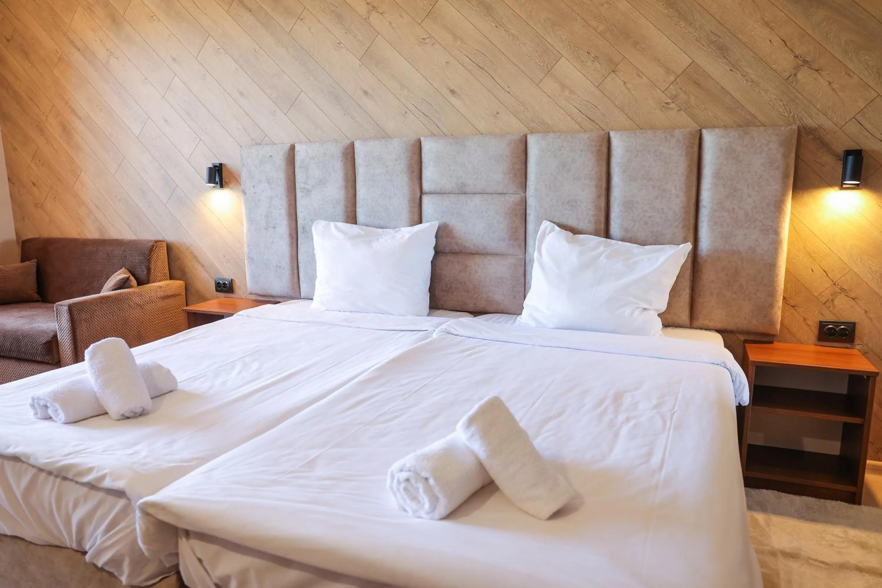 Bed in Family Hotel Gotse Delchev