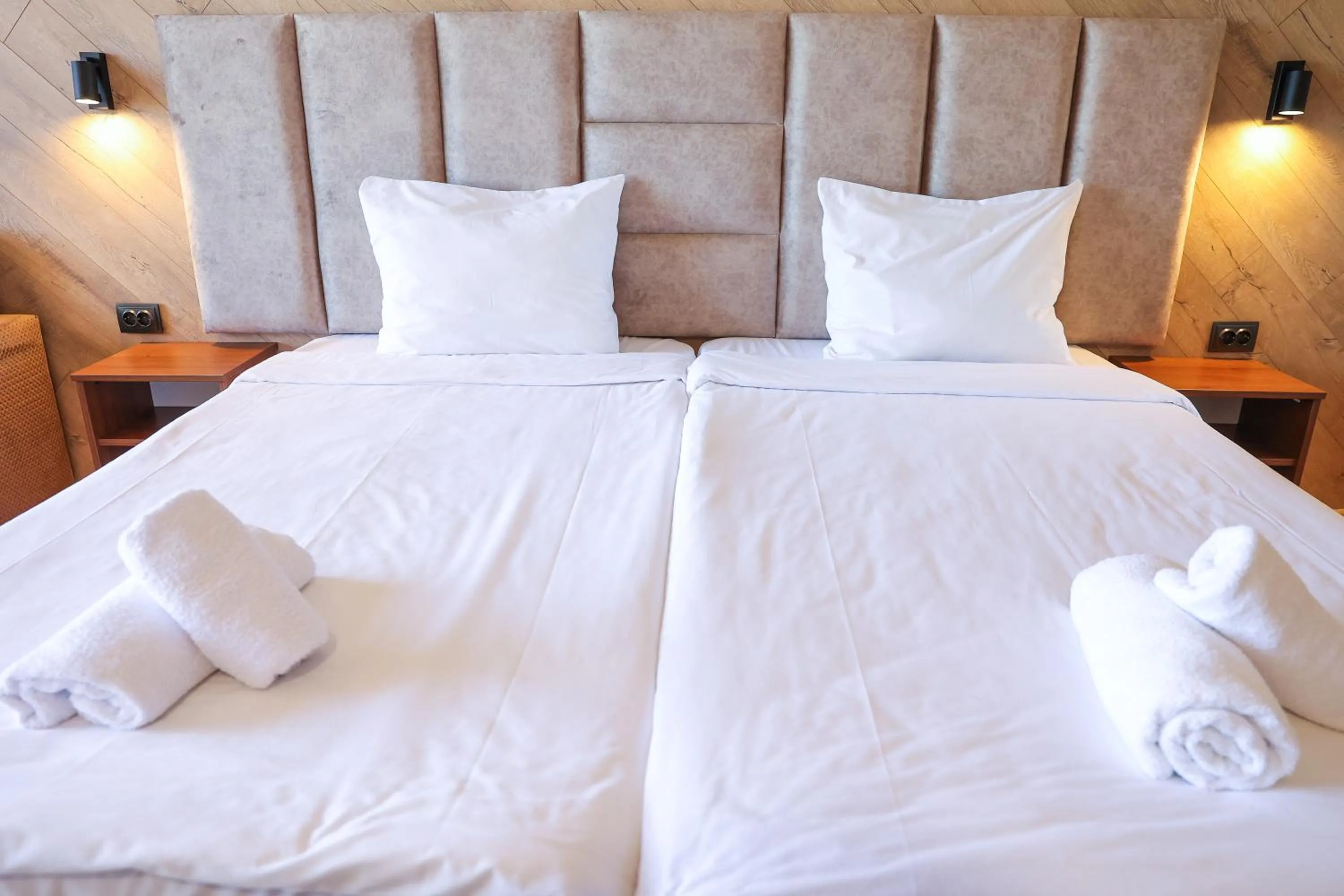 Bed in Family Hotel Gotse Delchev
