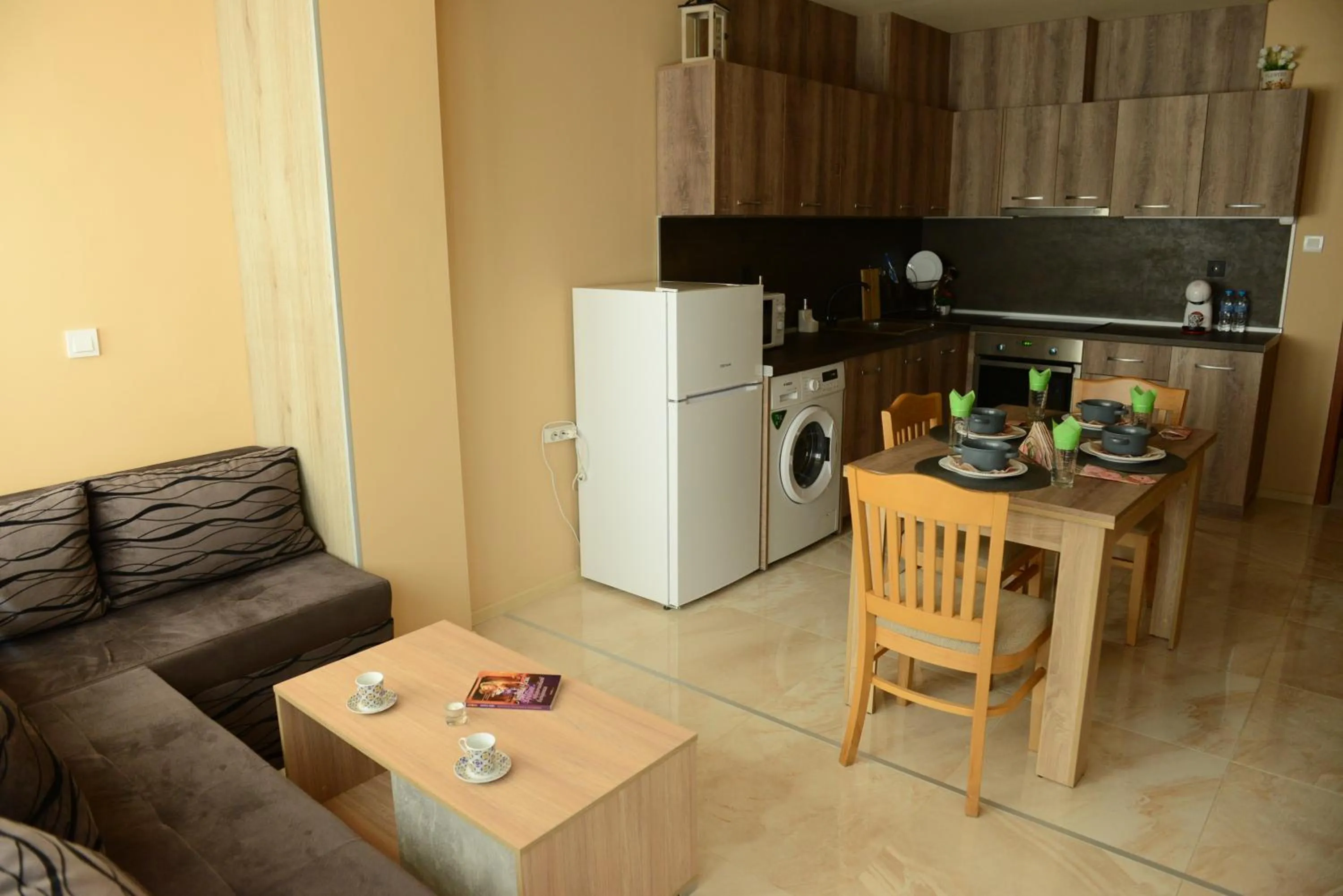 Kitchen or kitchenette in Family Hotel Gotse Delchev