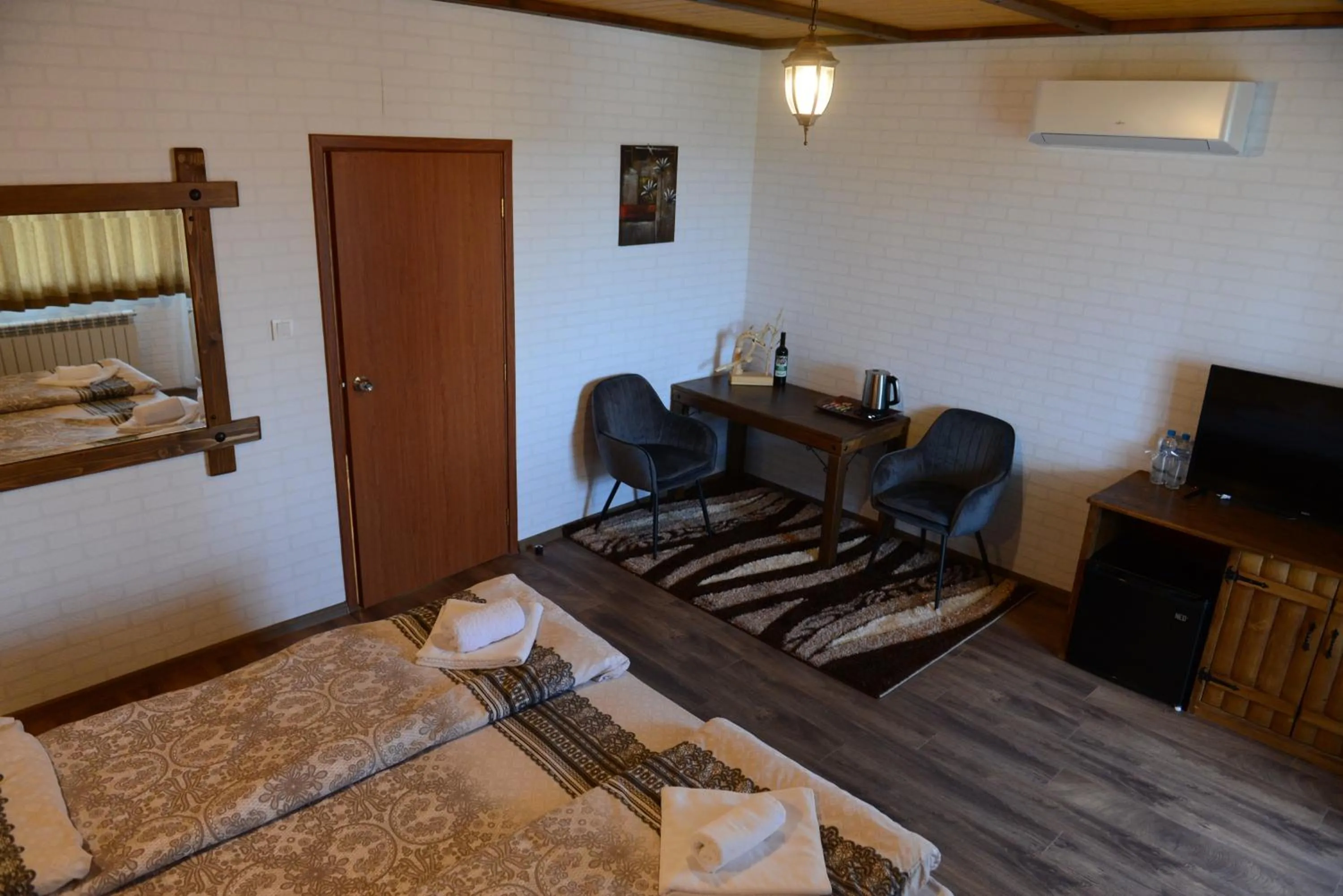 Seating area, Bed in Family Hotel Gotse Delchev