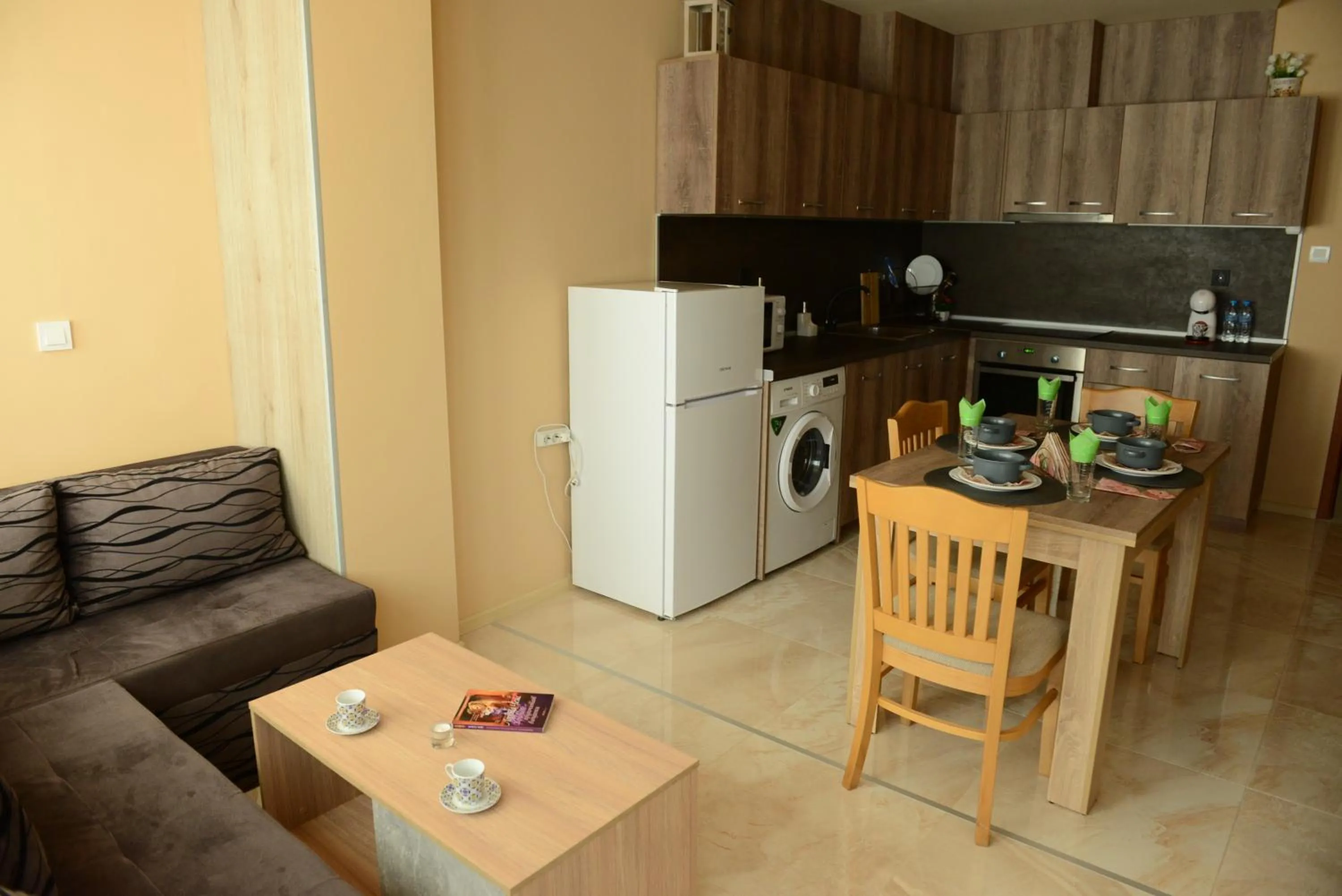 Kitchen or kitchenette in Family Hotel Gotse Delchev