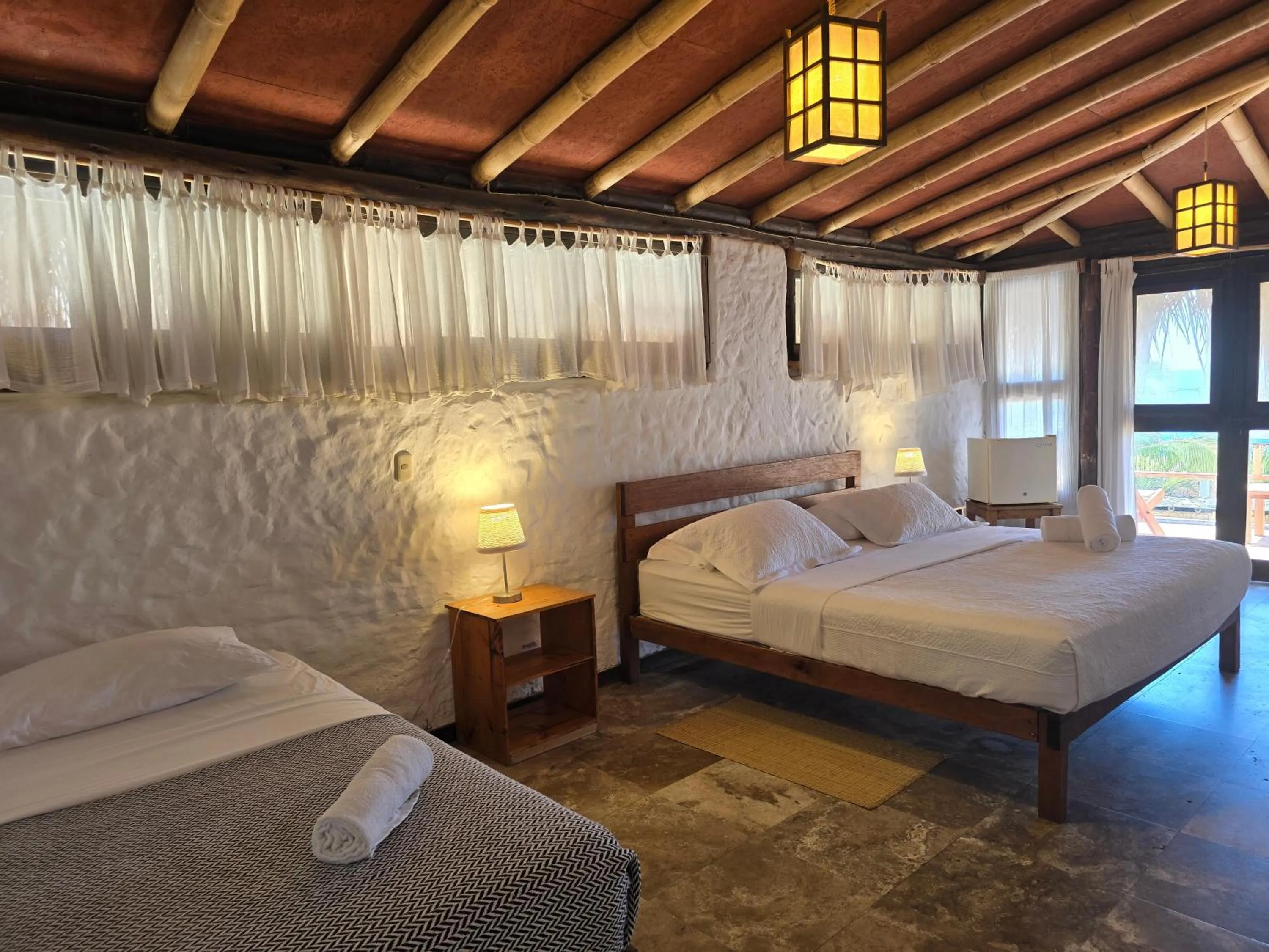 Bedroom, Bed in Las Cabañas de Antica