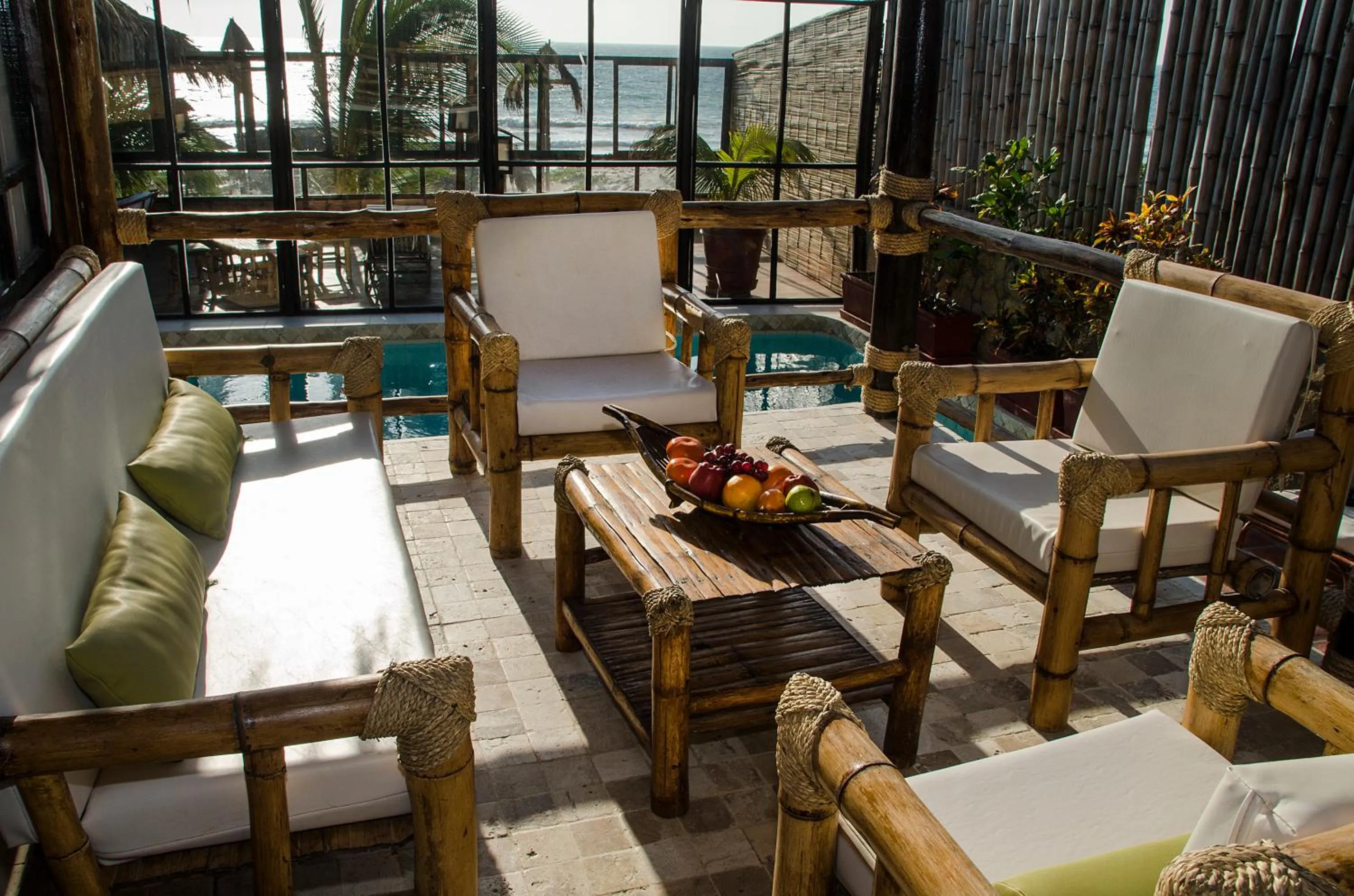 Living room in Las Cabañas de Antica