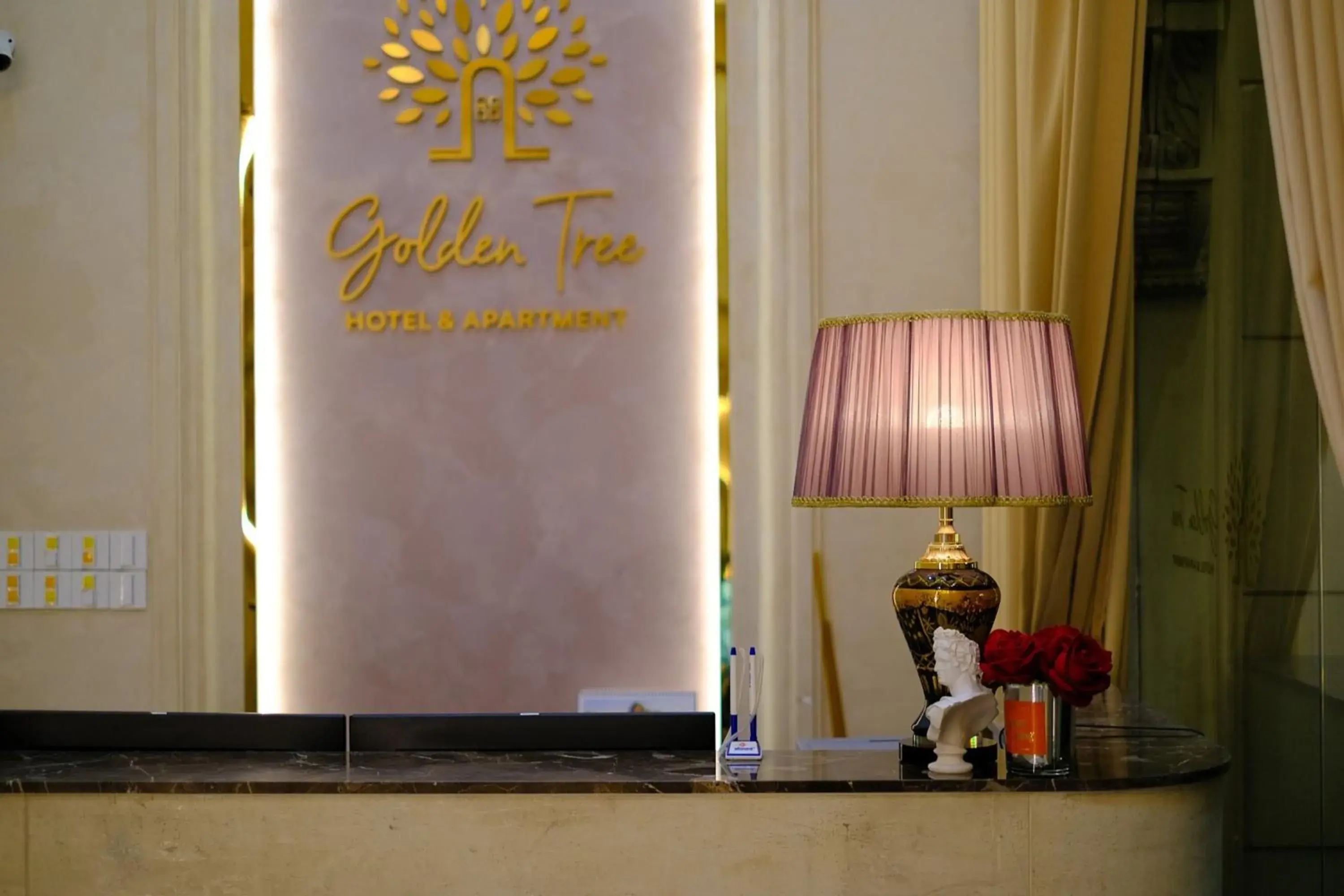 Property logo or sign in Golden Tree Hotel & Apartment Property logo or sign in Golden Tree Hotel & Apartment