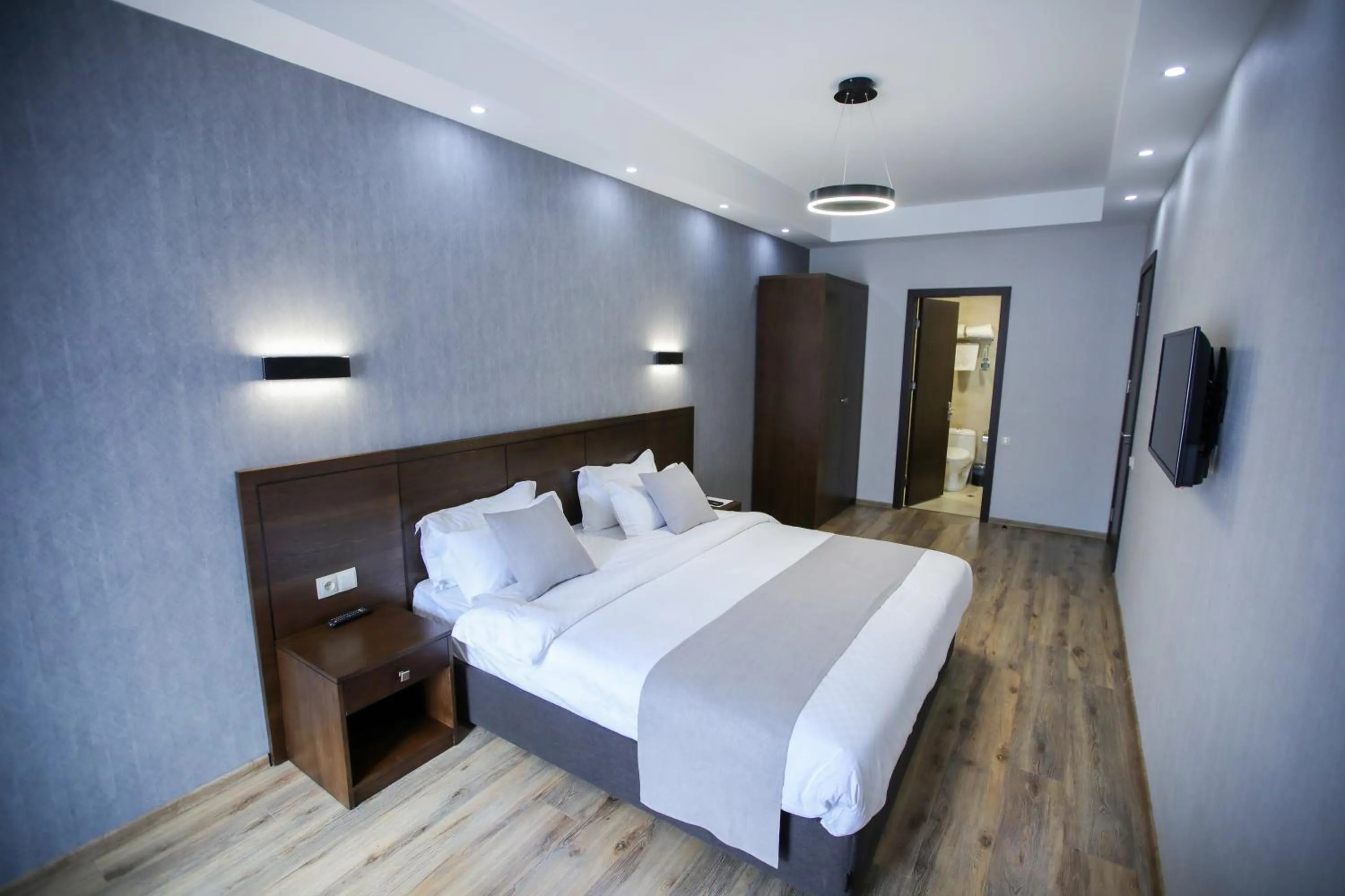 Bed in Crystal Hotel & SPA