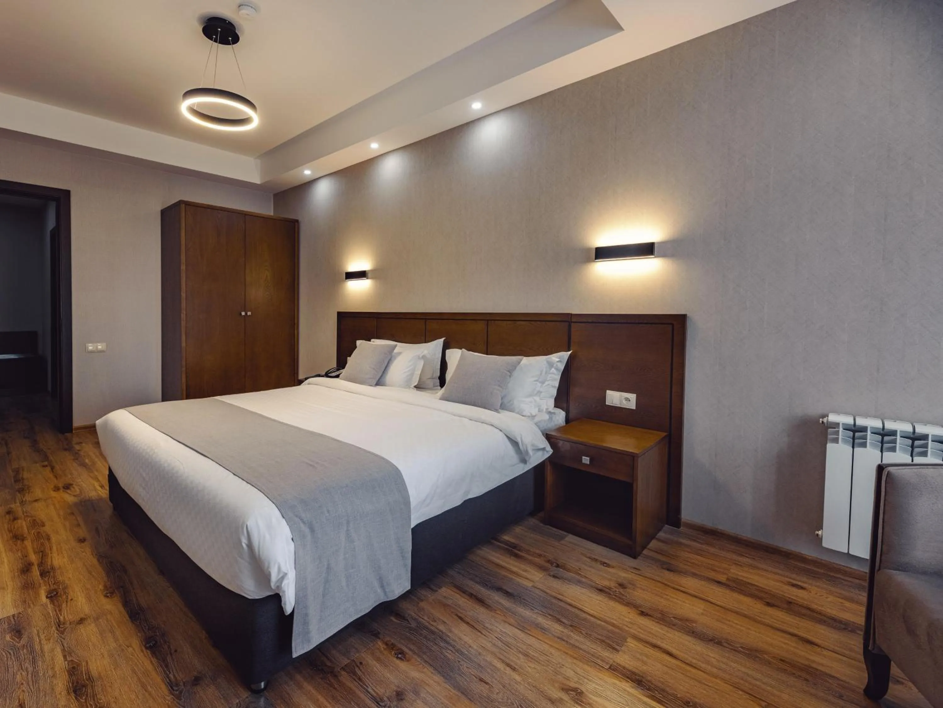 Bed in Crystal Hotel & SPA