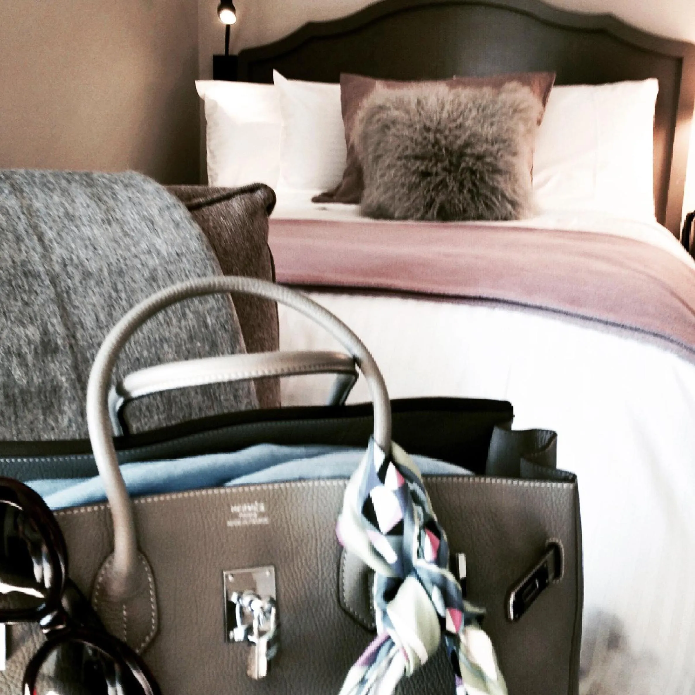 Decorative detail, Bed in Hollywood Hotel