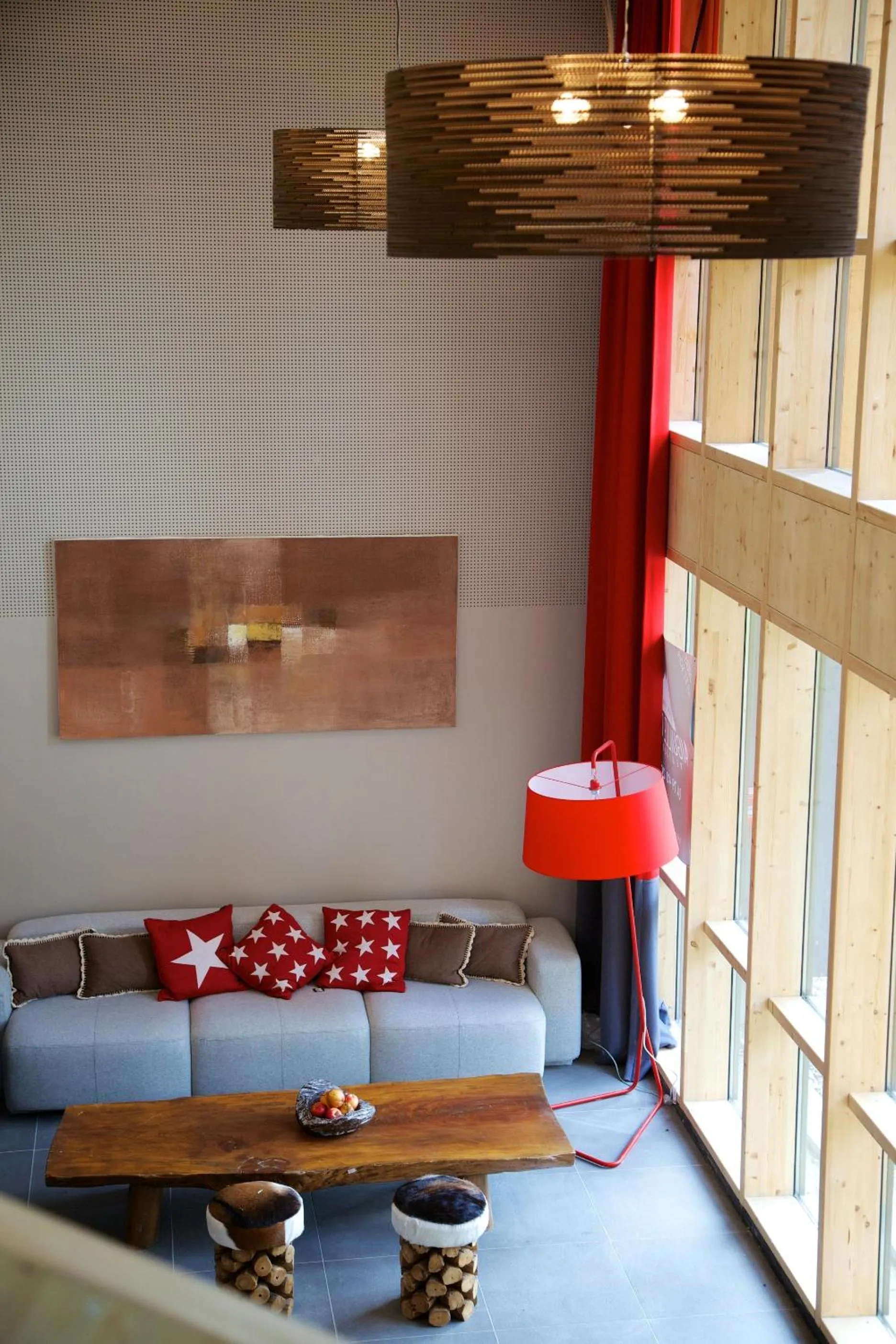 Lobby or reception in L'Aiguille Grive Chalets Hotel