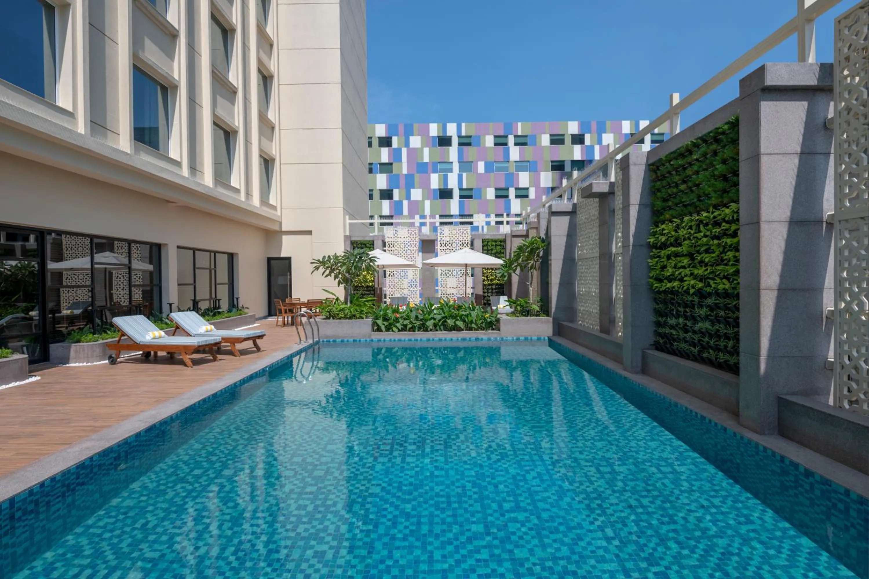 Swimming pool in Lemon Tree Premier, New Town, Kolkata
