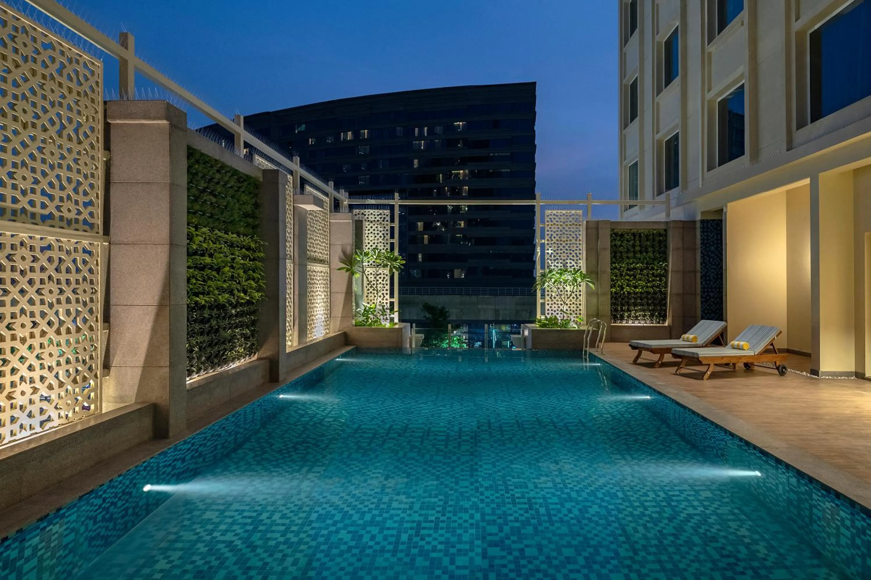 Swimming pool in Lemon Tree Premier, New Town, Kolkata
