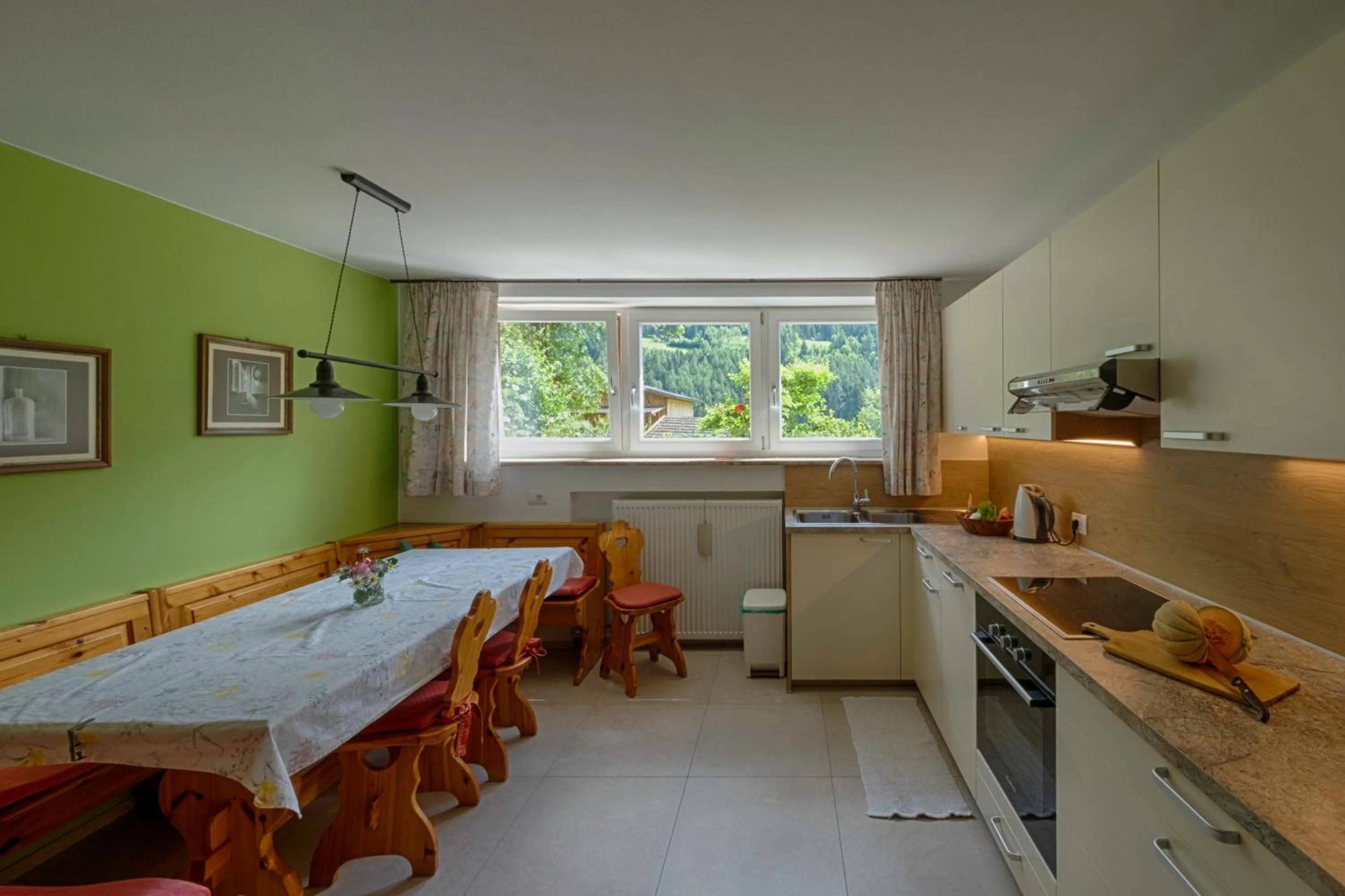 kitchen, Bed in Residence Obermoarhof - Family Apartments with Pool & Playground
