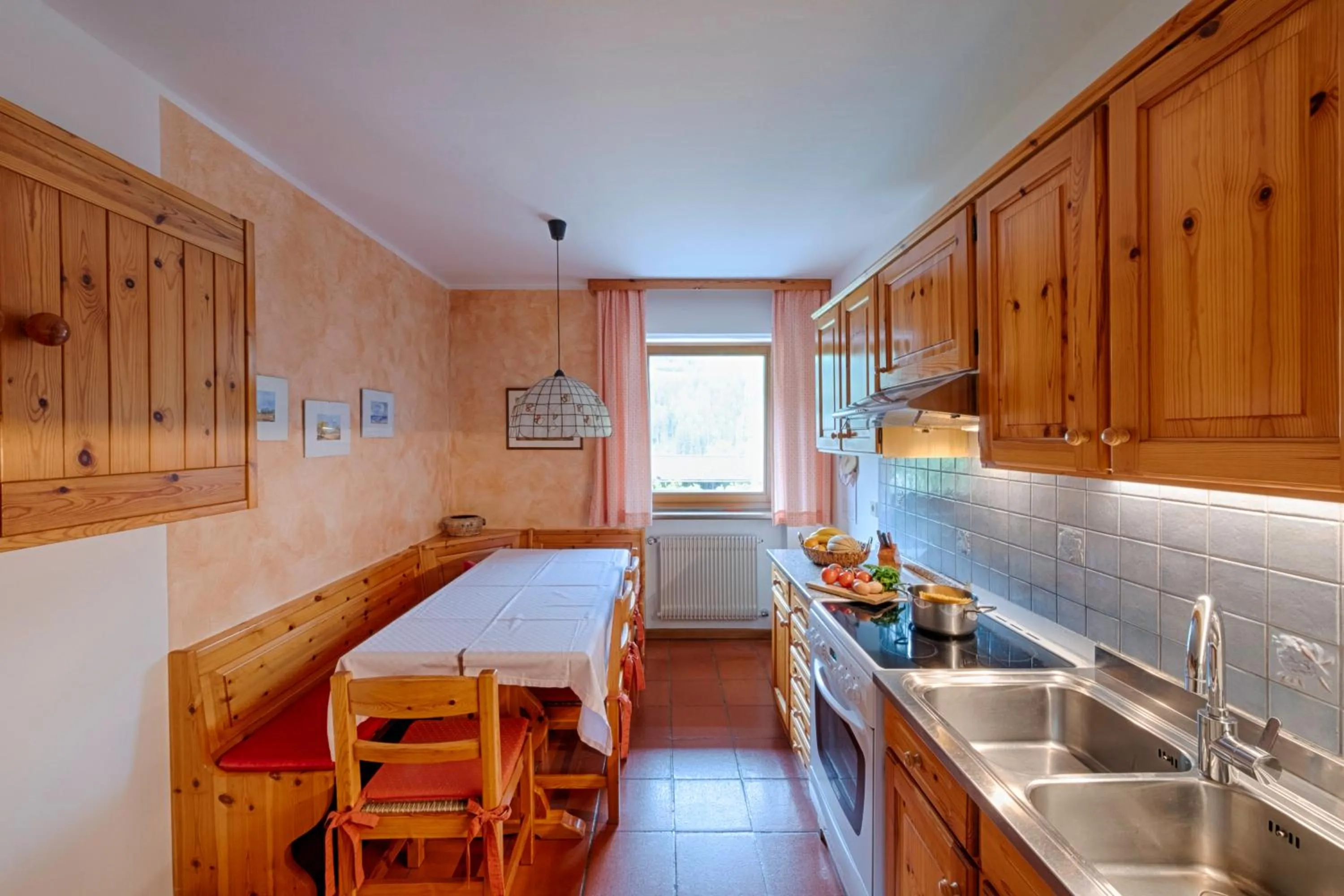 kitchen in Residence Obermoarhof - Family Apartments with Pool & Playground