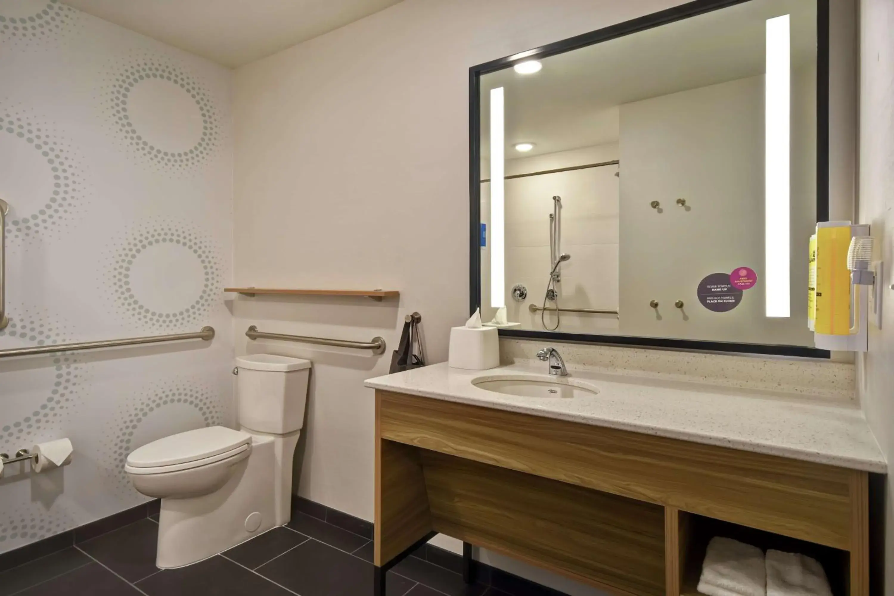 Bathroom in Tru By Hilton Denver South Park Meadows, Co Bathroom in Tru By Hilton Denver South Park Meadows, Co