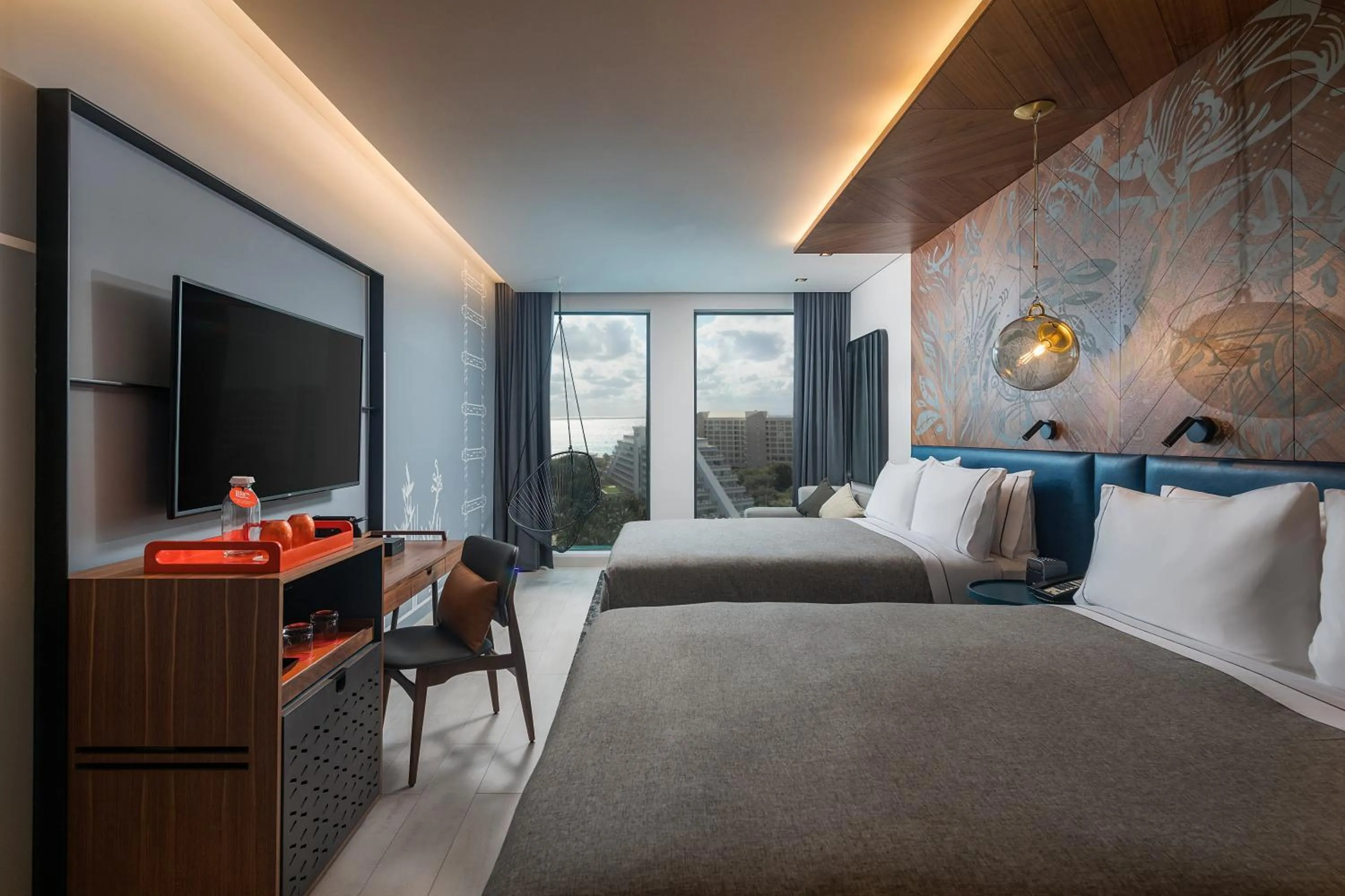 Photo of the whole room, Bed in Canopy By Hilton Cancun La Isla