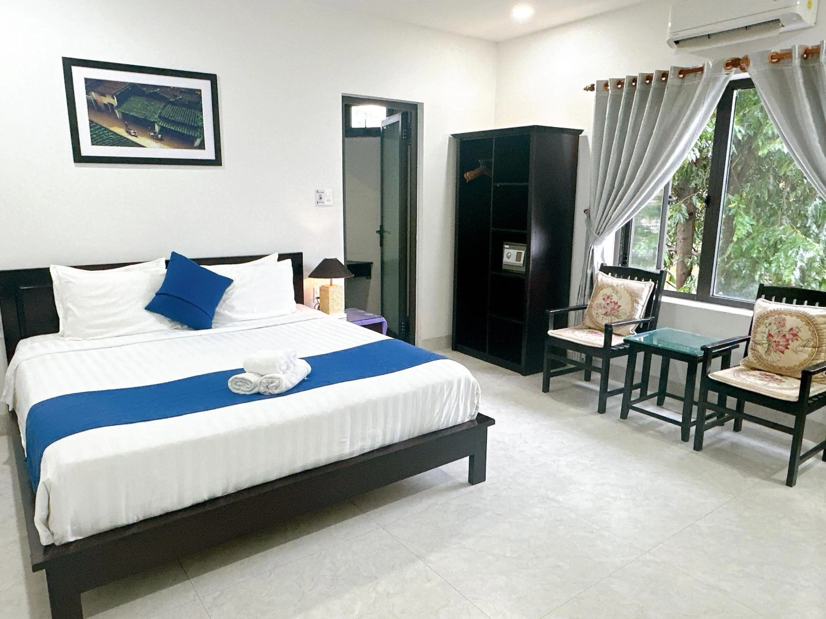 Living room, Bed in Serenity Villa Hoi An