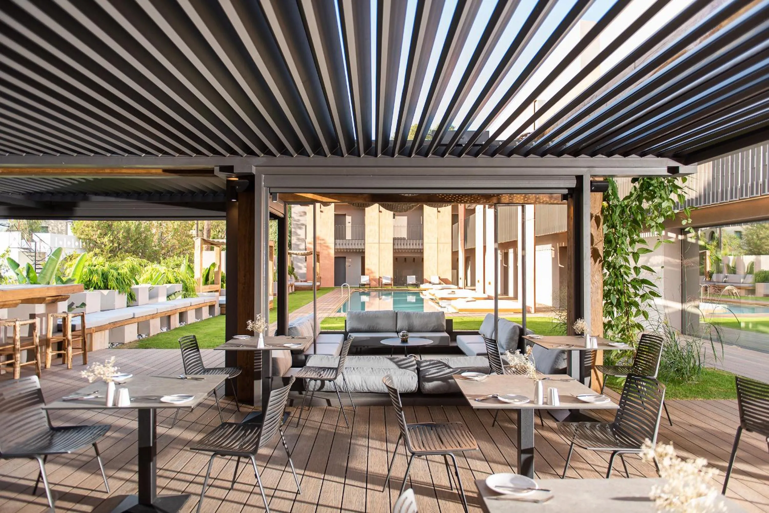 Patio in Pilot Amphora Boutique Hotel "Adults Only"