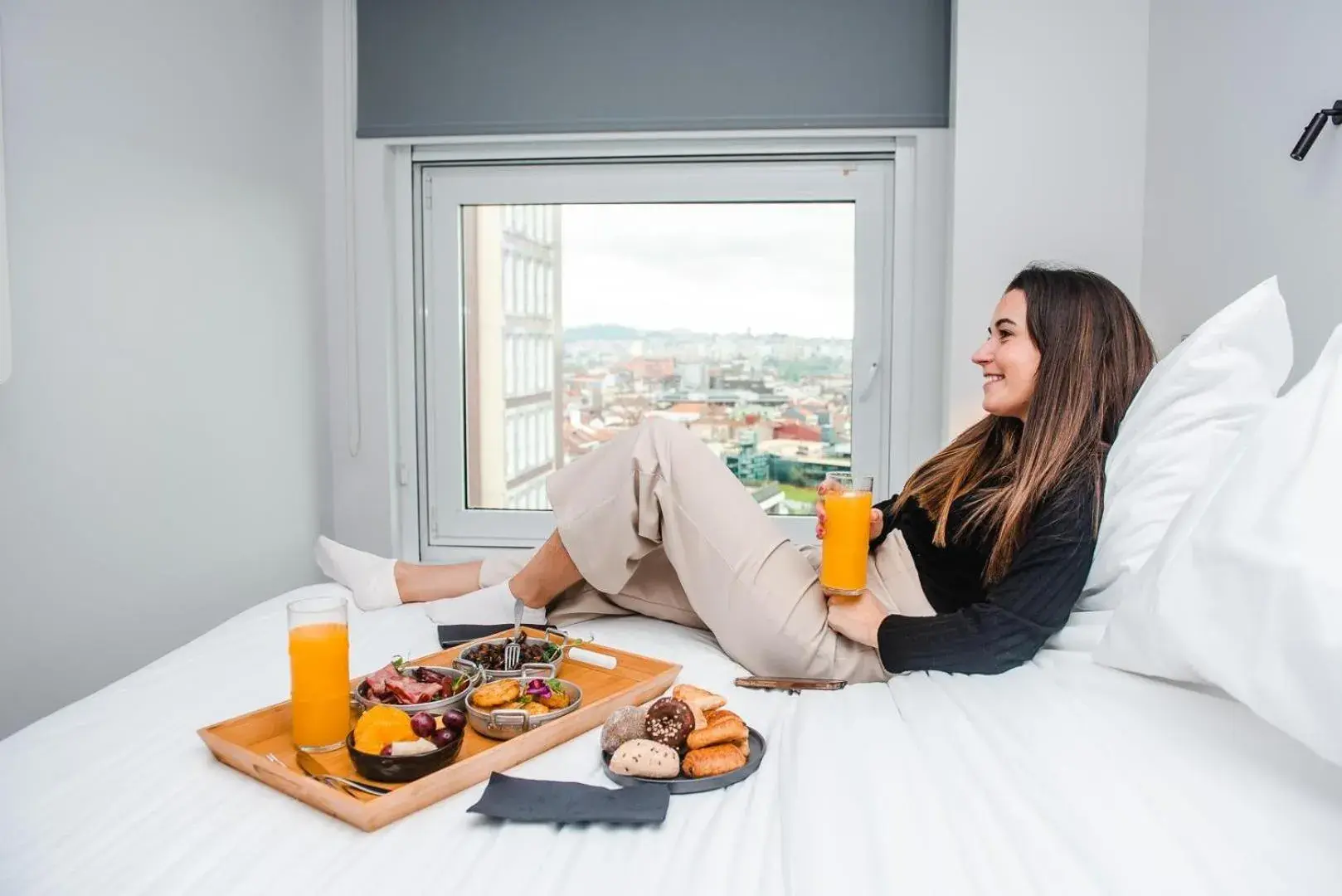 Bedroom, Bed in YOTEL Porto Bedroom, Bed in YOTEL Porto