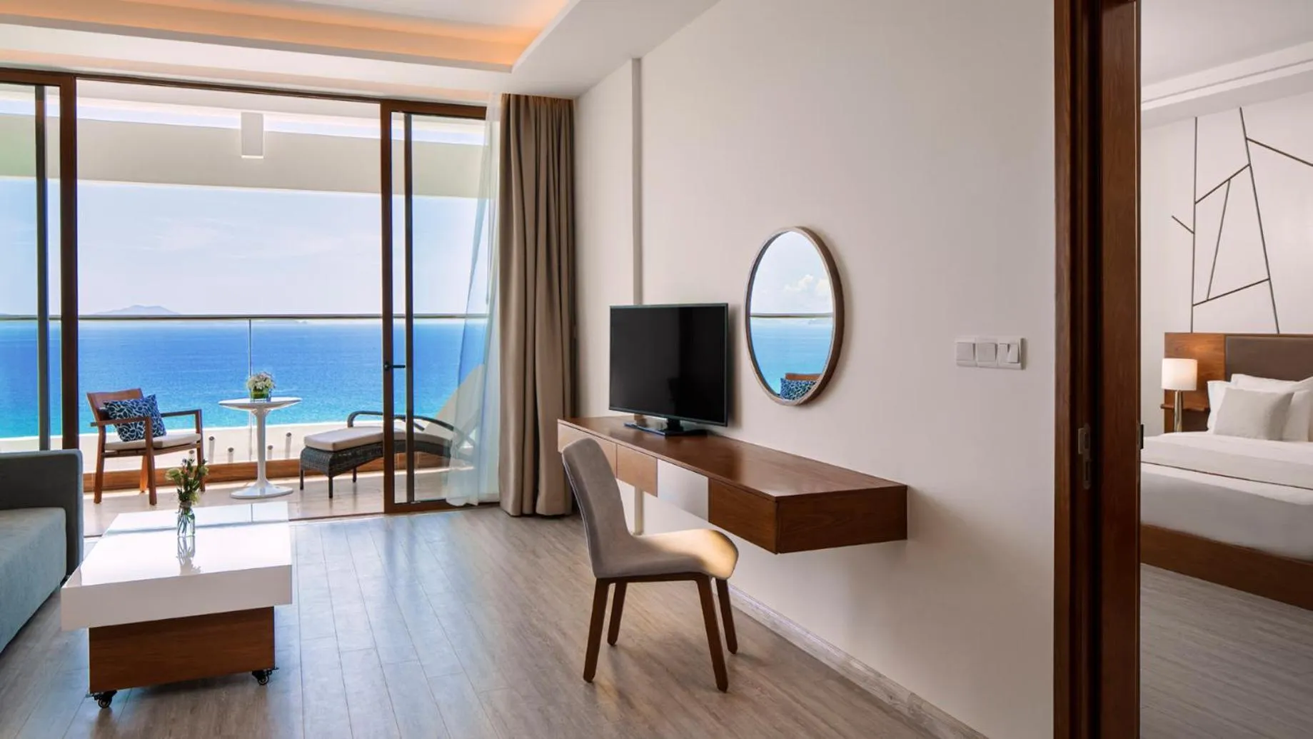 Sea view, Bed in Mövenpick Resort Cam Ranh