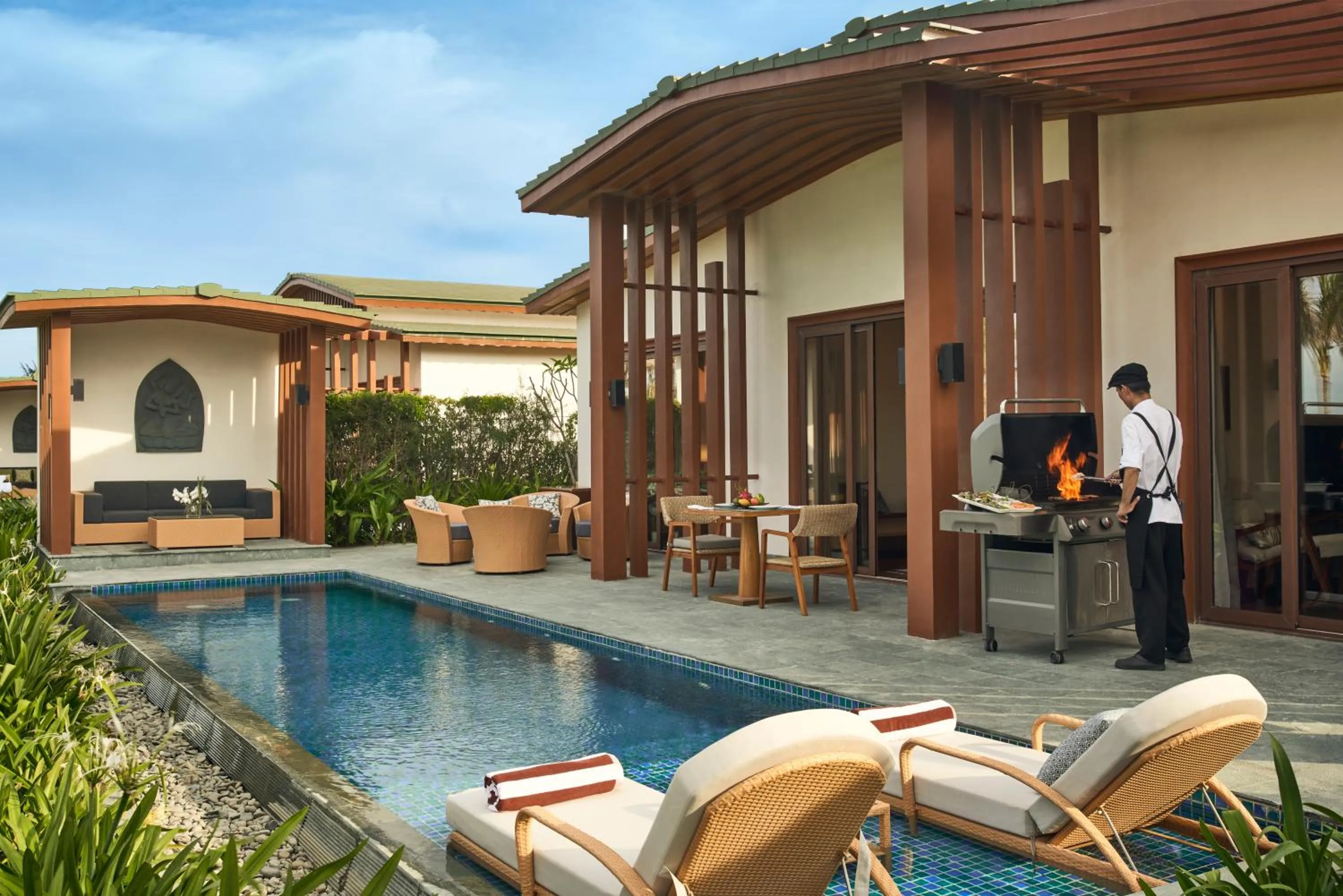 Pool view in Mövenpick Resort Cam Ranh