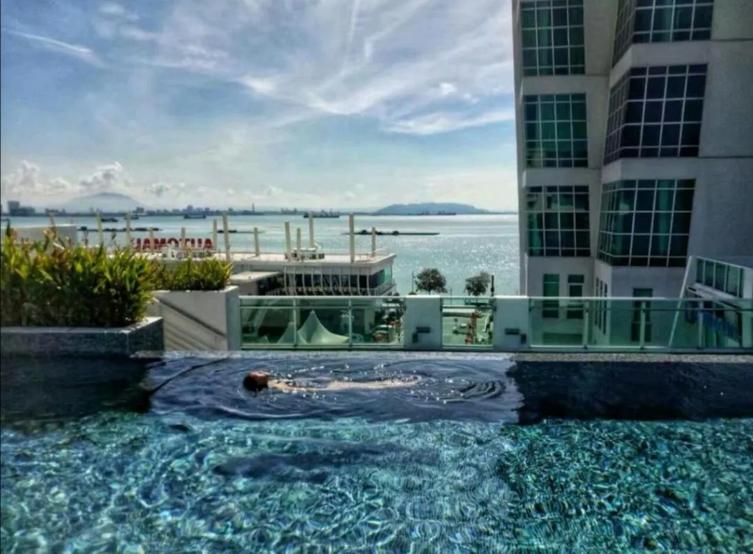 Swimming pool in Maritime Luxury Suite By J&K Homestay