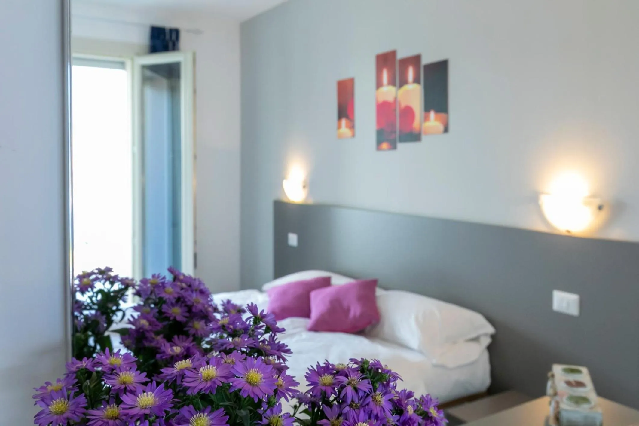 Bedroom in La Collinetta Apartments