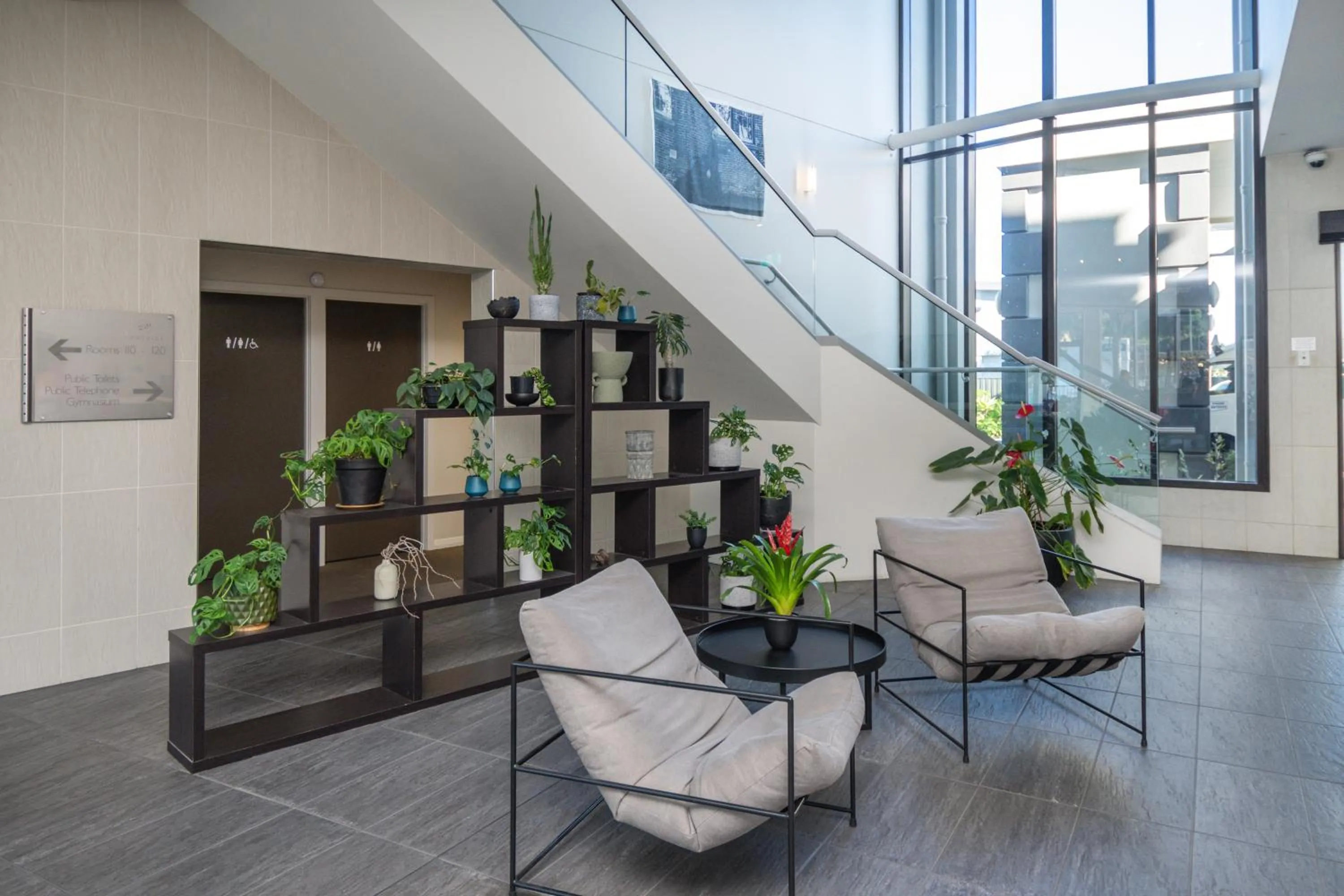 Seating area in Portside Hotel Gisborne