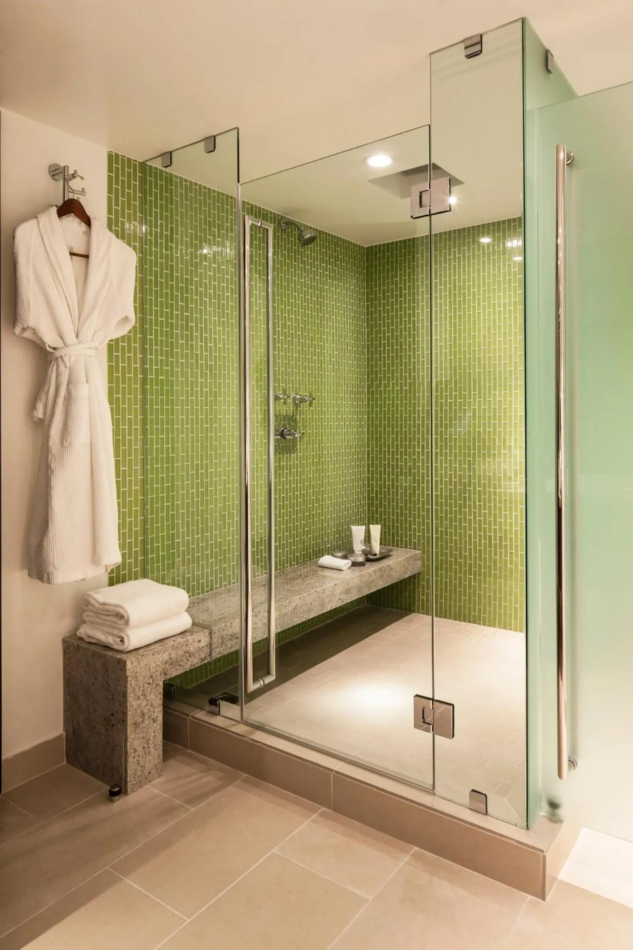 Shower in Sunset Marquis Hotel