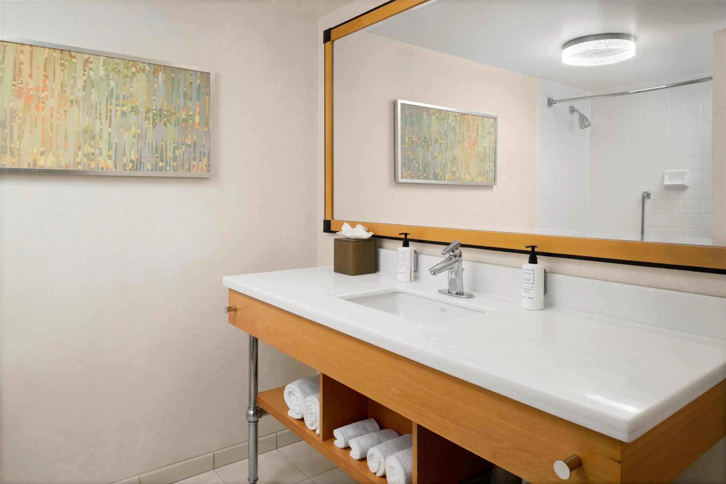 Bathroom in Hilton San Francisco Airport Bayfront - No Resort Fee