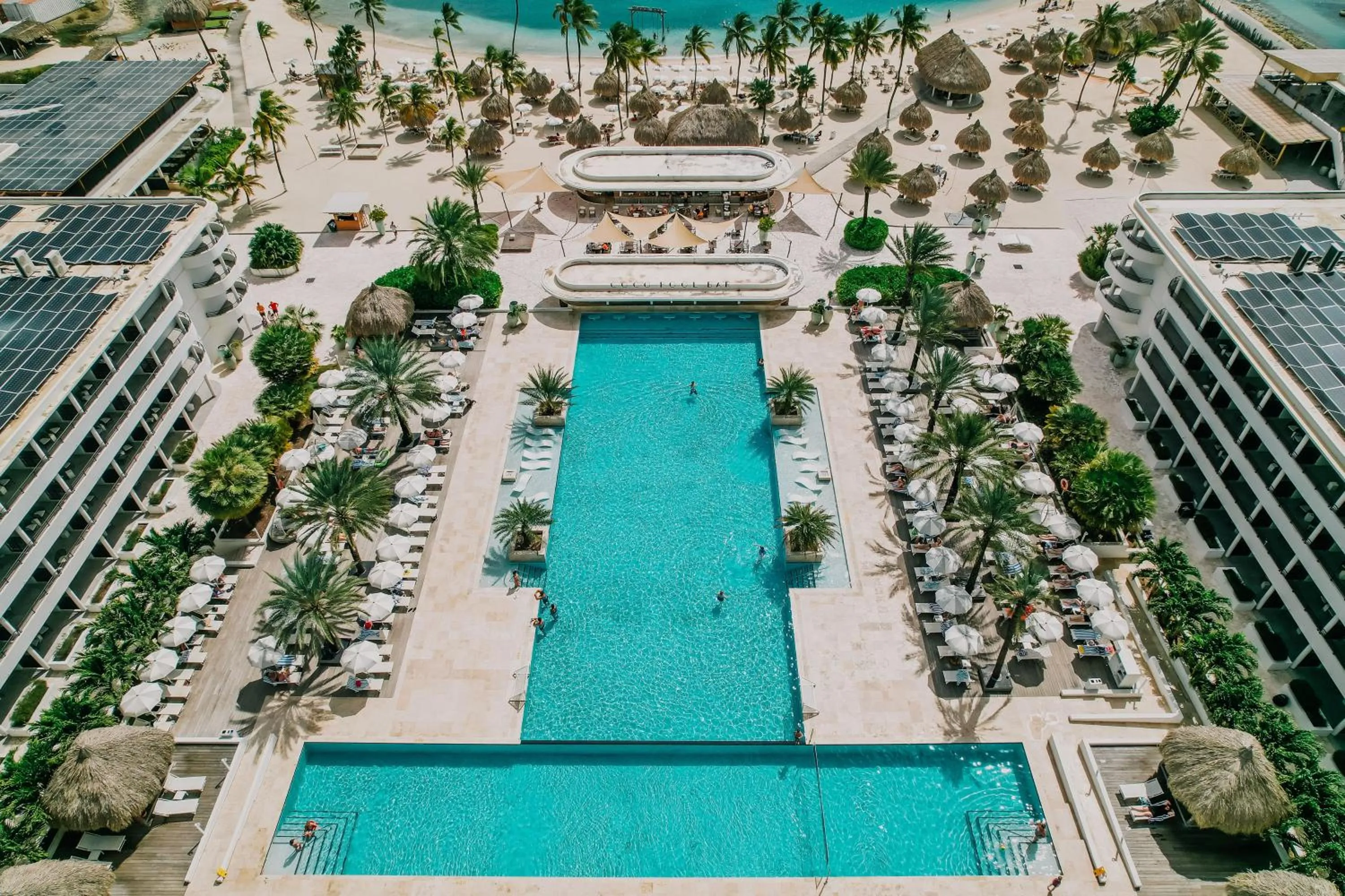 Pool view in Mangrove Beach Corendon Curacao All-Inclusive Resort, Curio by Hilton