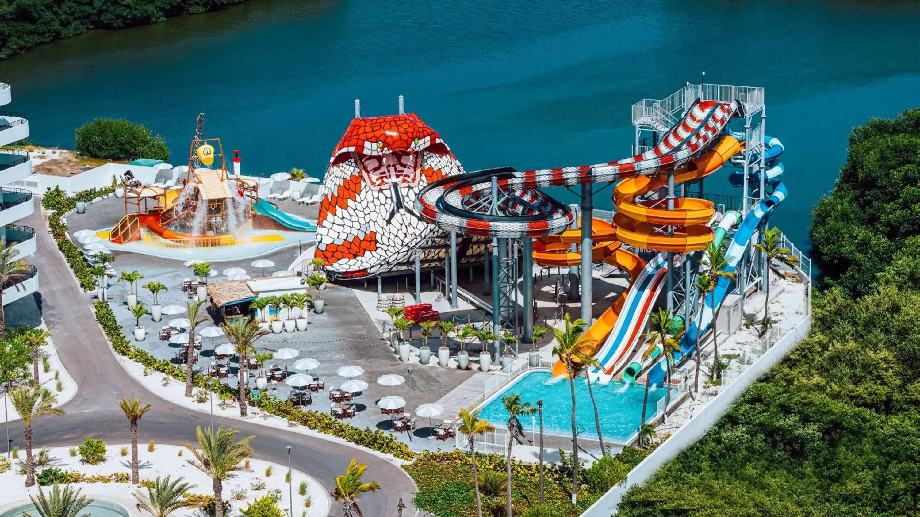 Pool view in Mangrove Beach Corendon Curacao All-Inclusive Resort, Curio by Hilton Pool view in Mangrove Beach Corendon Curacao All-Inclusive Resort, Curio by Hilton