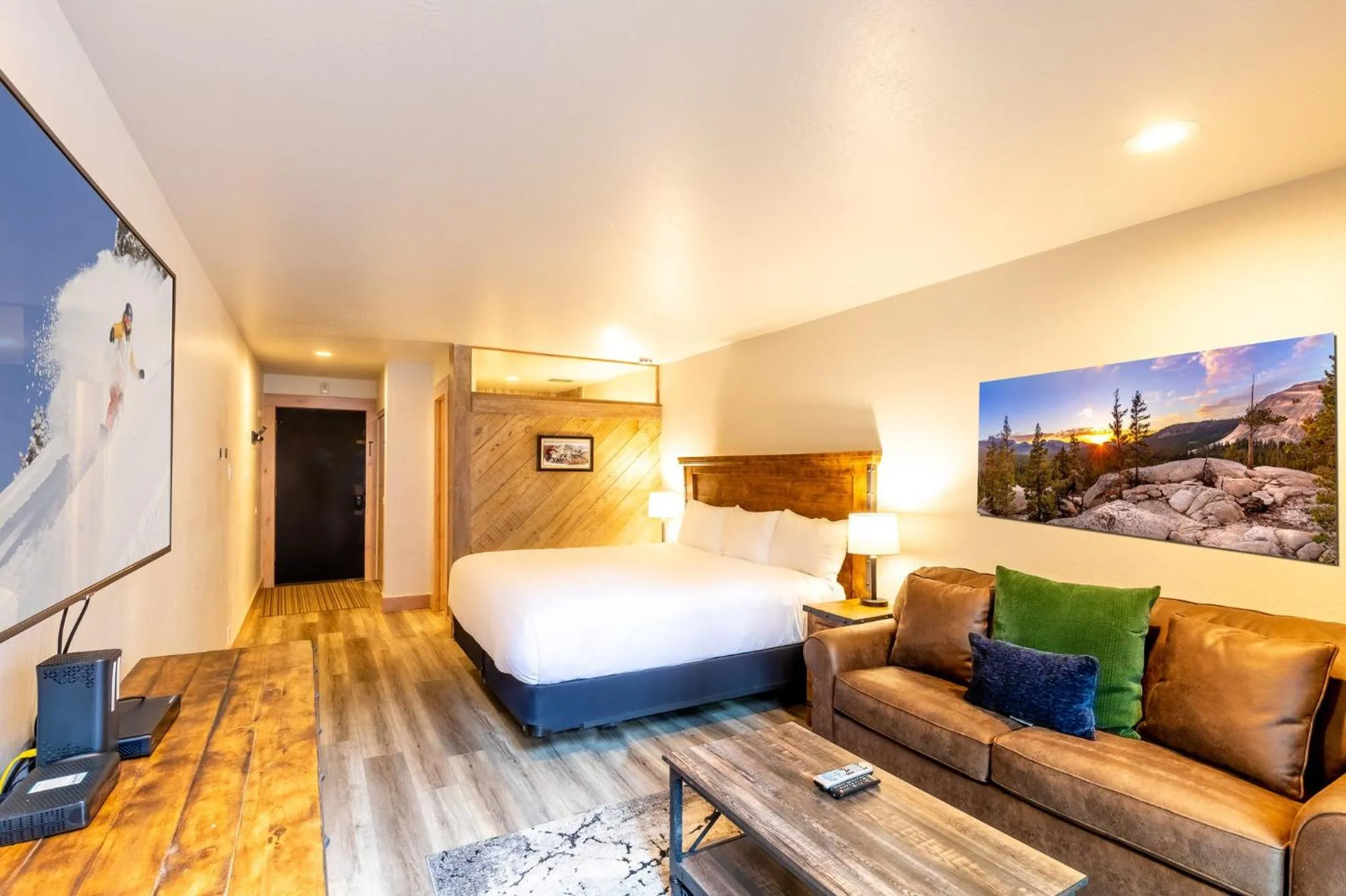 Living room, Bed in Northstar California Resort