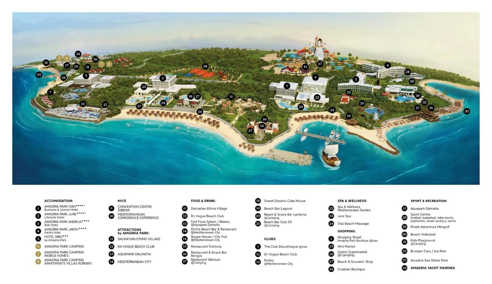 Neighbourhood in Amadria Park Camping Sibenik Mobile Homes