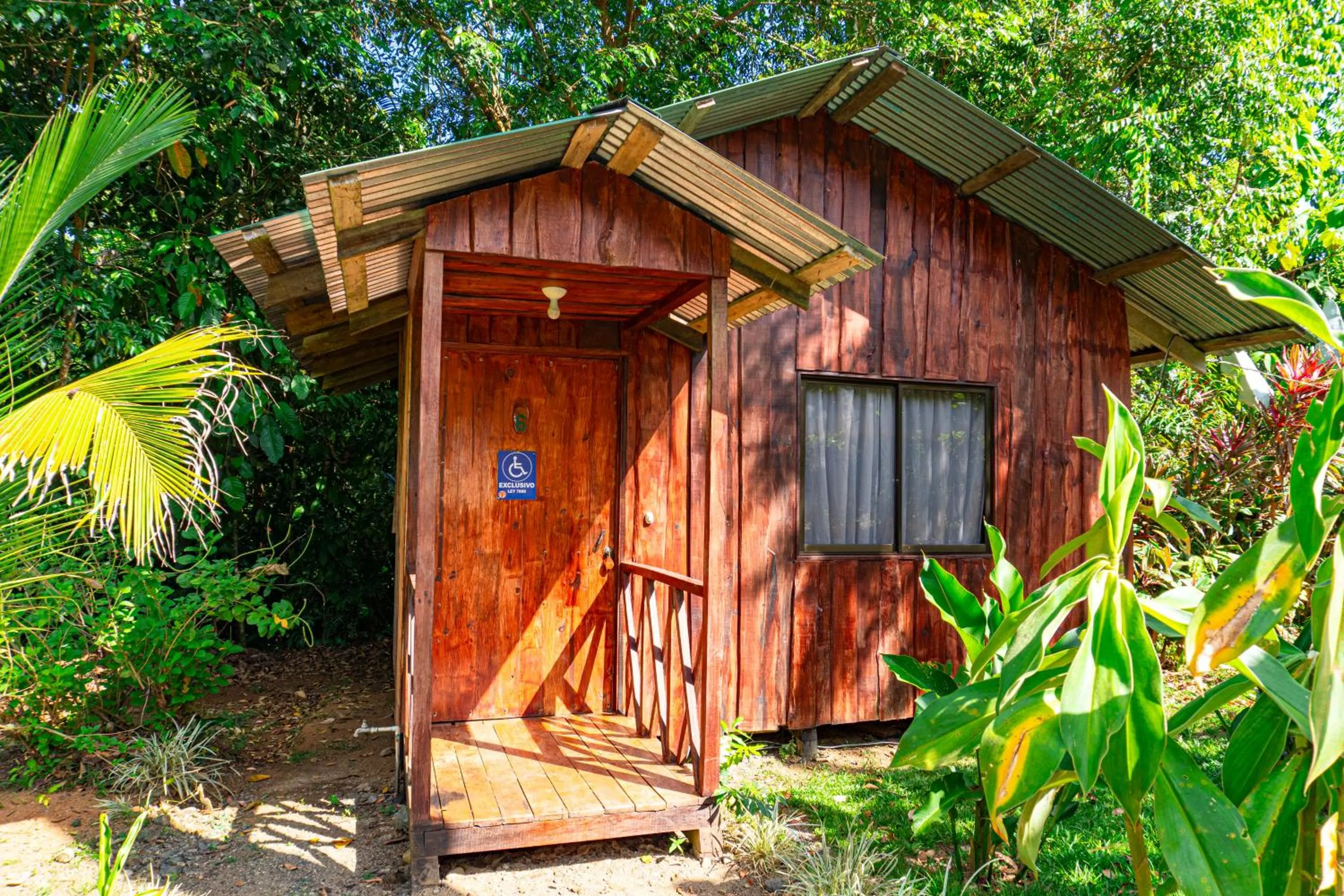 Garden view in Citronela Lodge Corcovado