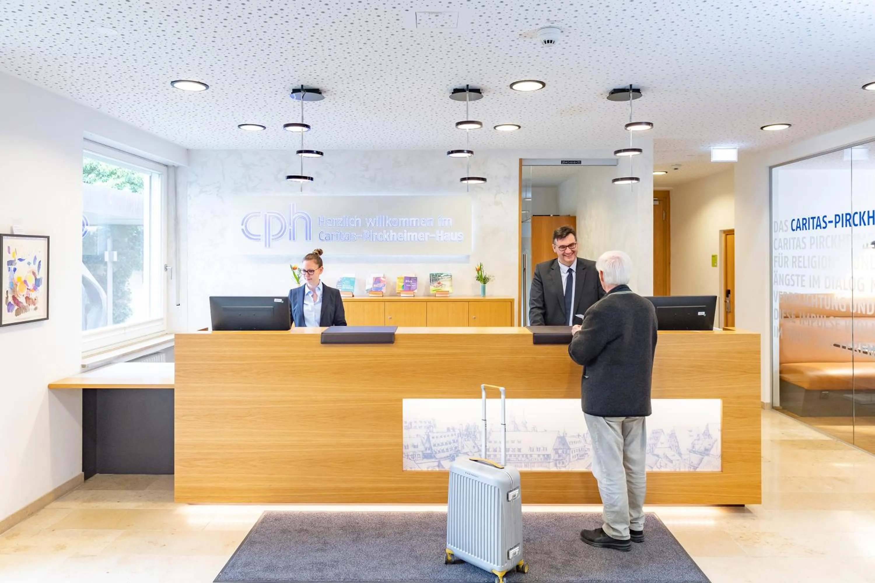 Lobby or reception in Hotel der Akademie Caritas-Pirckheimer-Haus