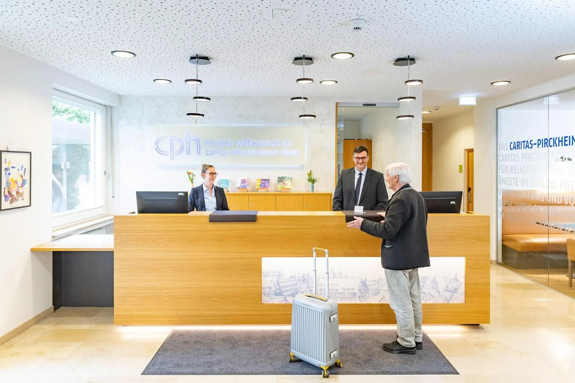 Lobby or reception in Hotel der Akademie Caritas-Pirckheimer-Haus