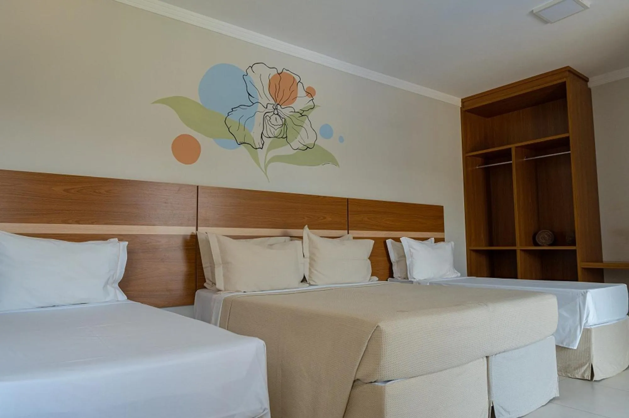 Bed in Orquídeas Praia Hotel
