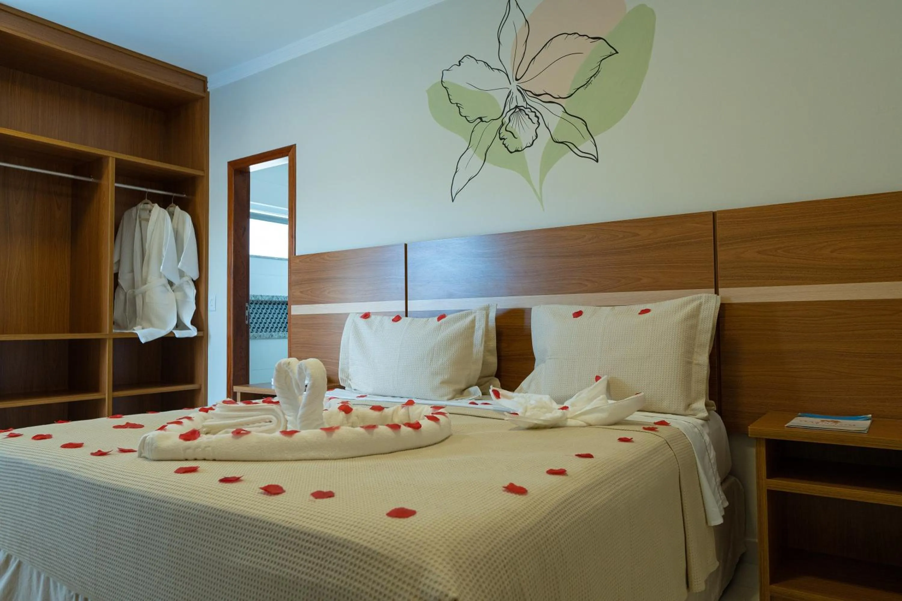 Bed in Orquídeas Praia Hotel