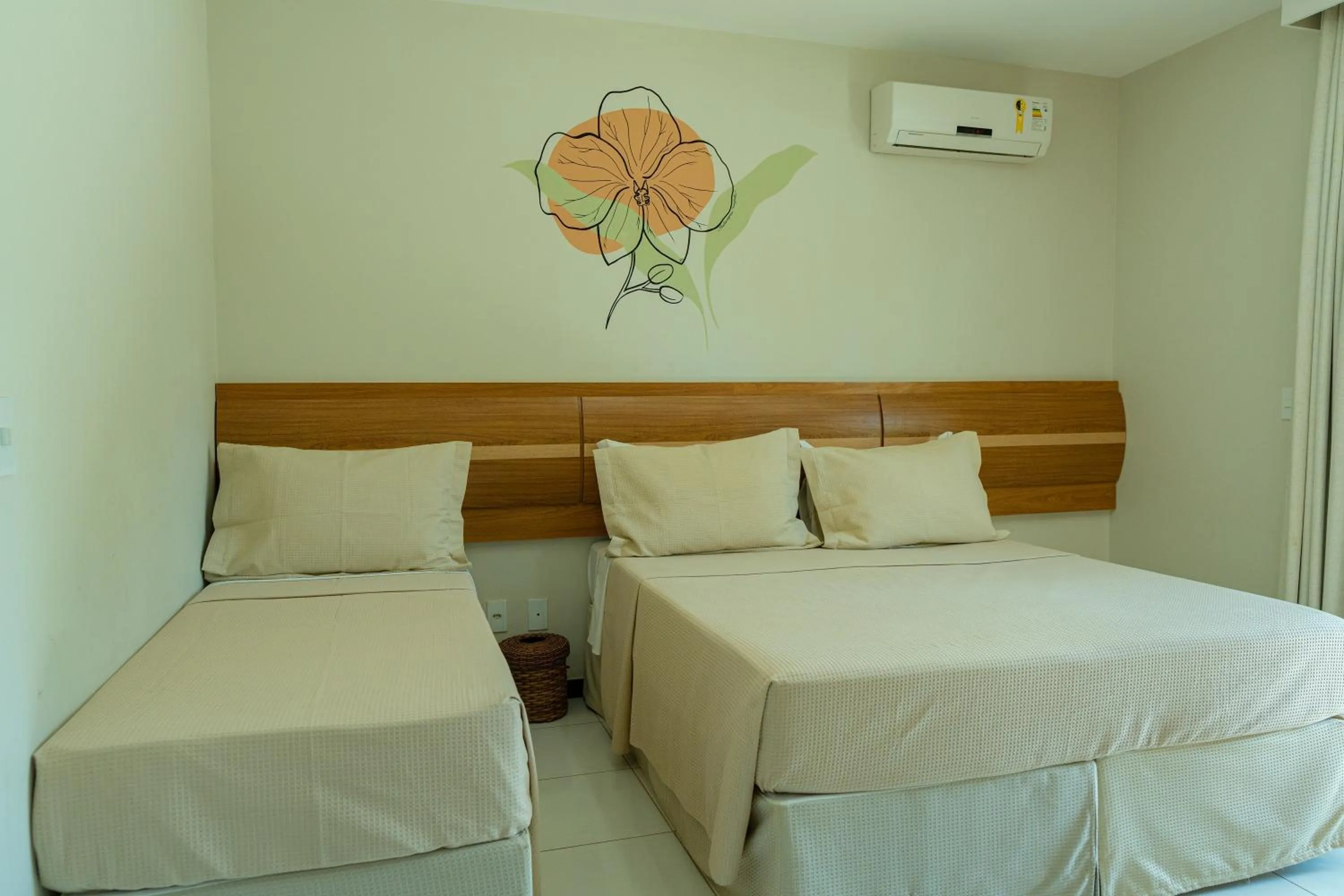 Bed in Orquídeas Praia Hotel