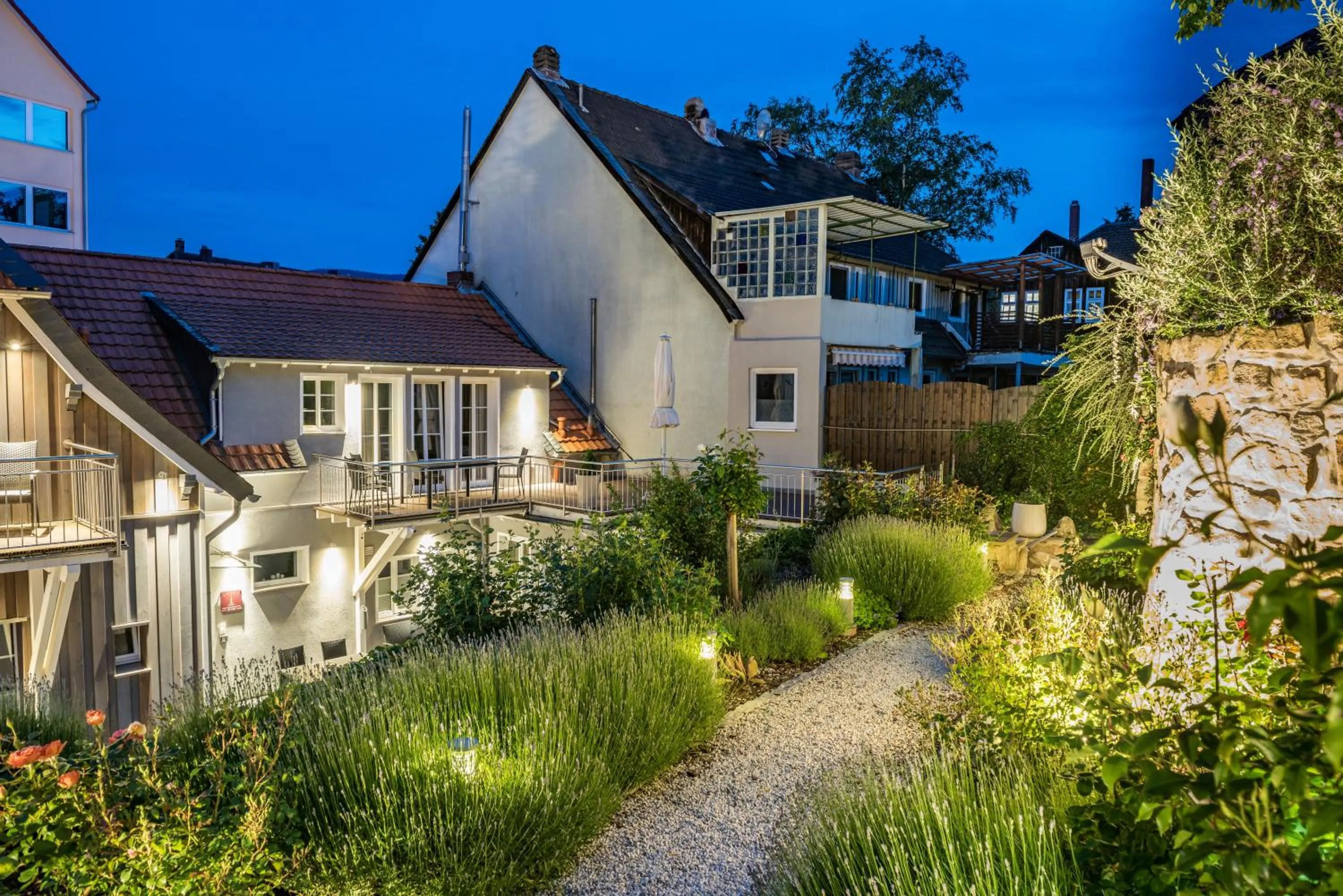 Garden view in City-Appartements Am Wall