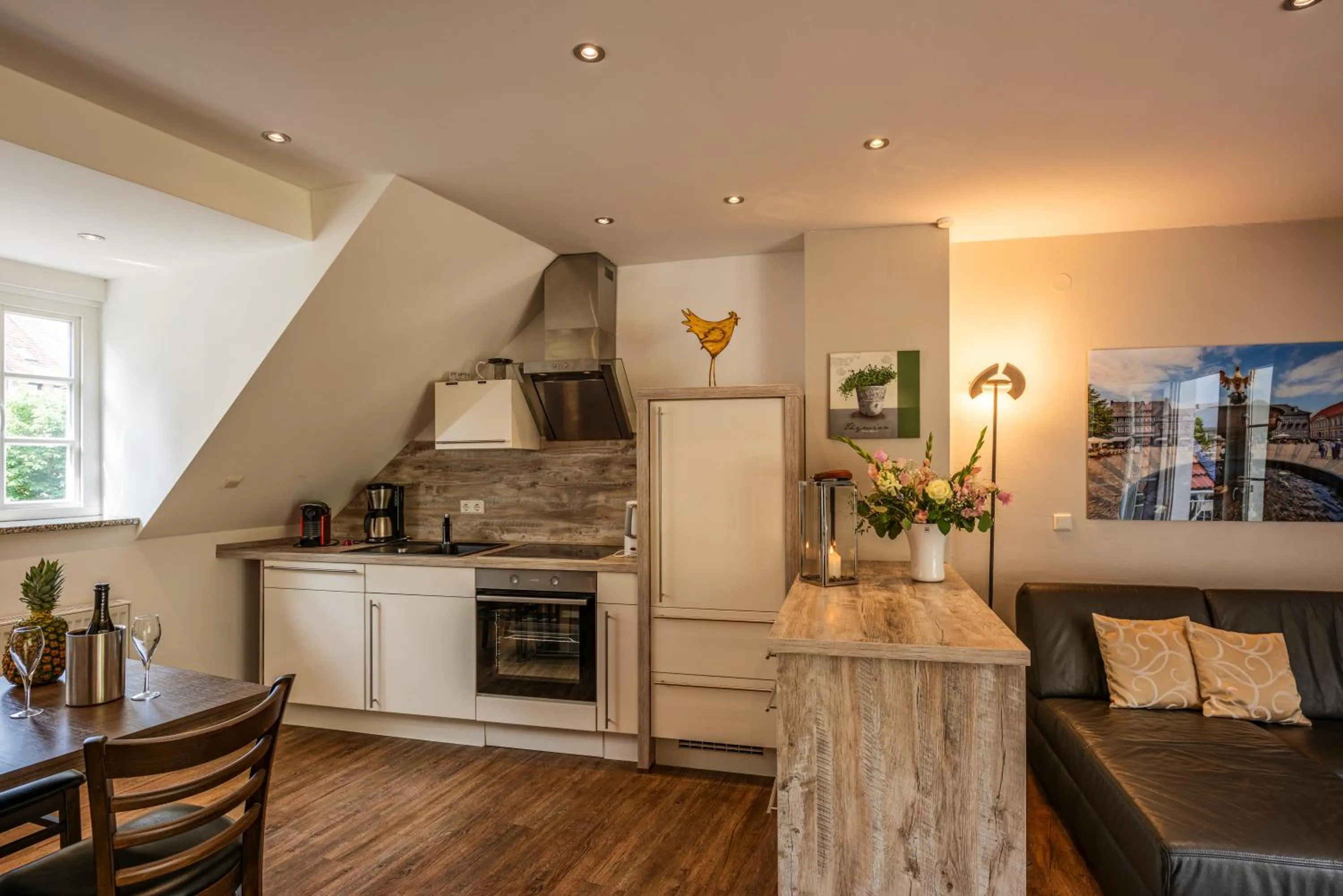 kitchen in City-Appartements Am Wall