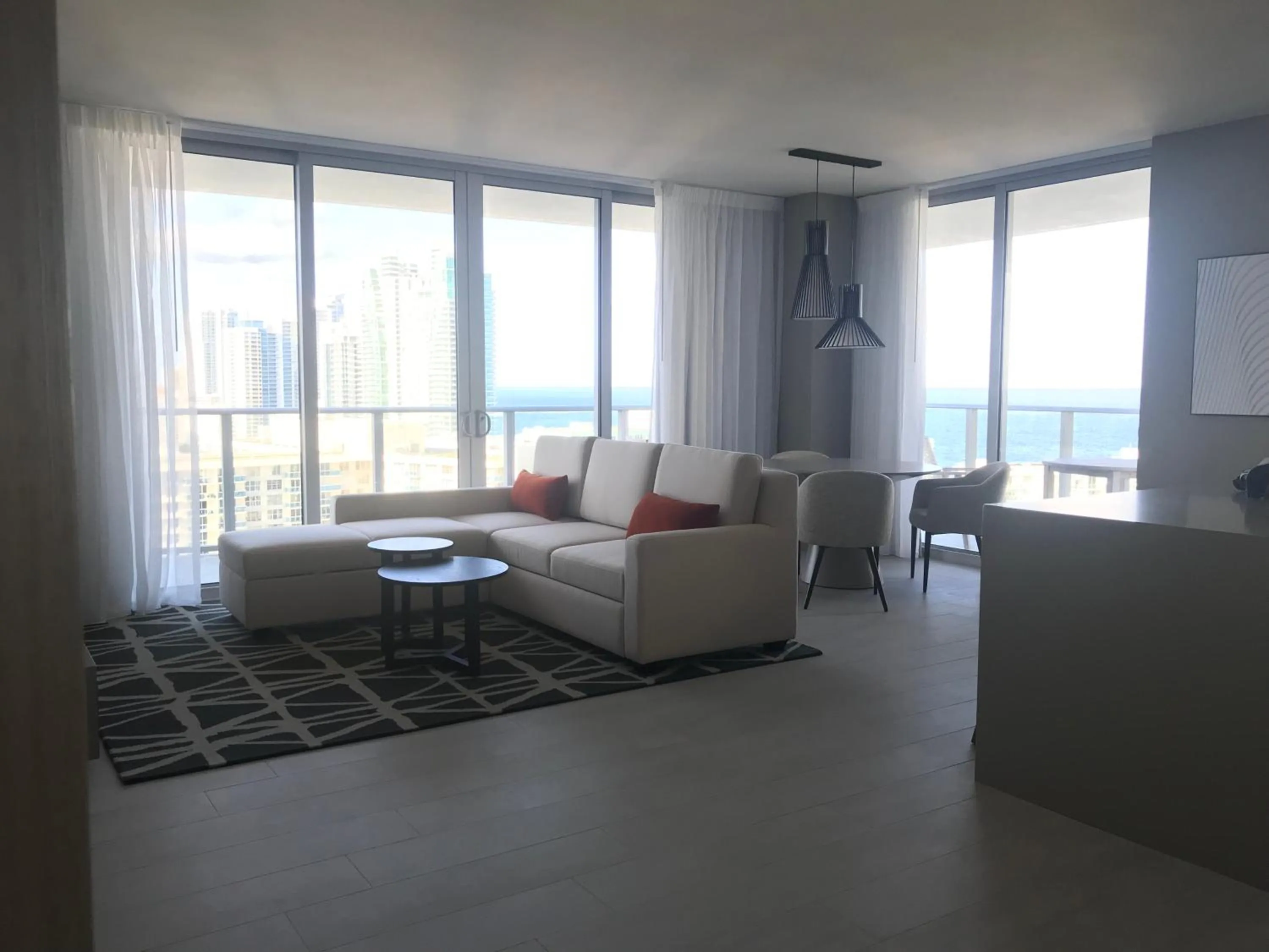 Living room in Hide House