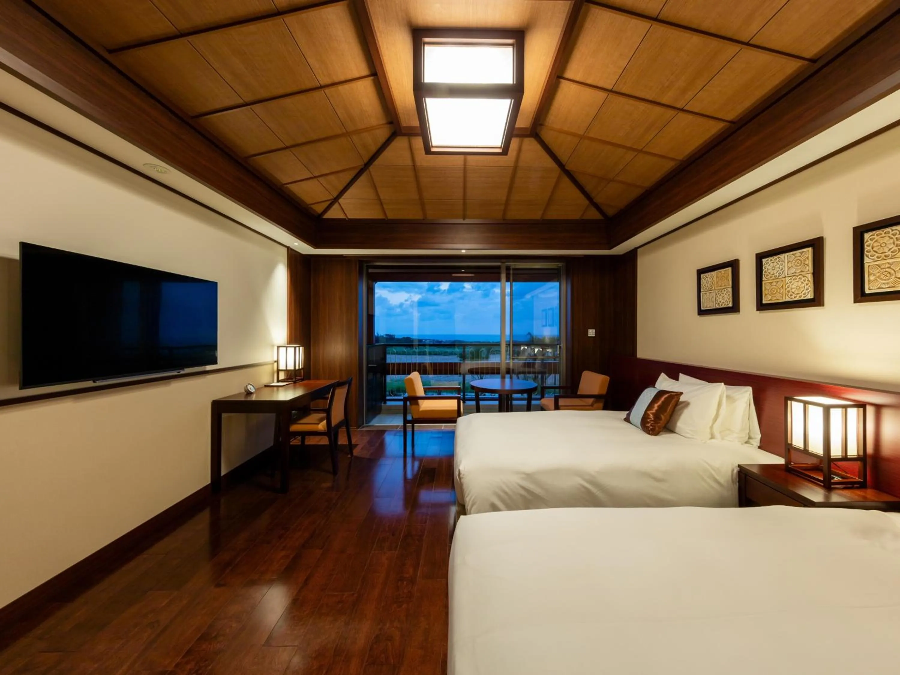 Photo of the whole room, Bed in Miyakojima Kurima Resort Seawood Hotel
