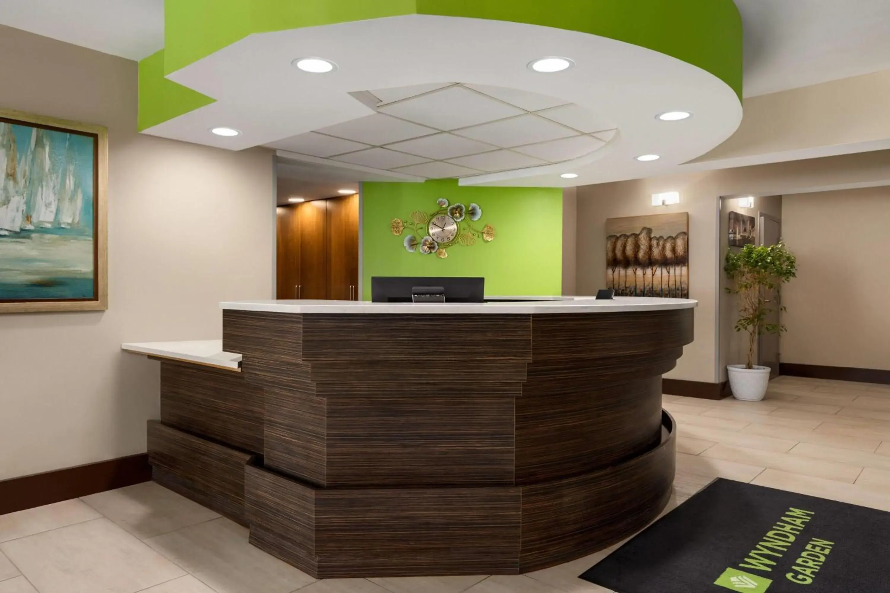 Lobby or reception in Wyndham Garden Washington DC North Lobby or reception in Wyndham Garden Washington DC North