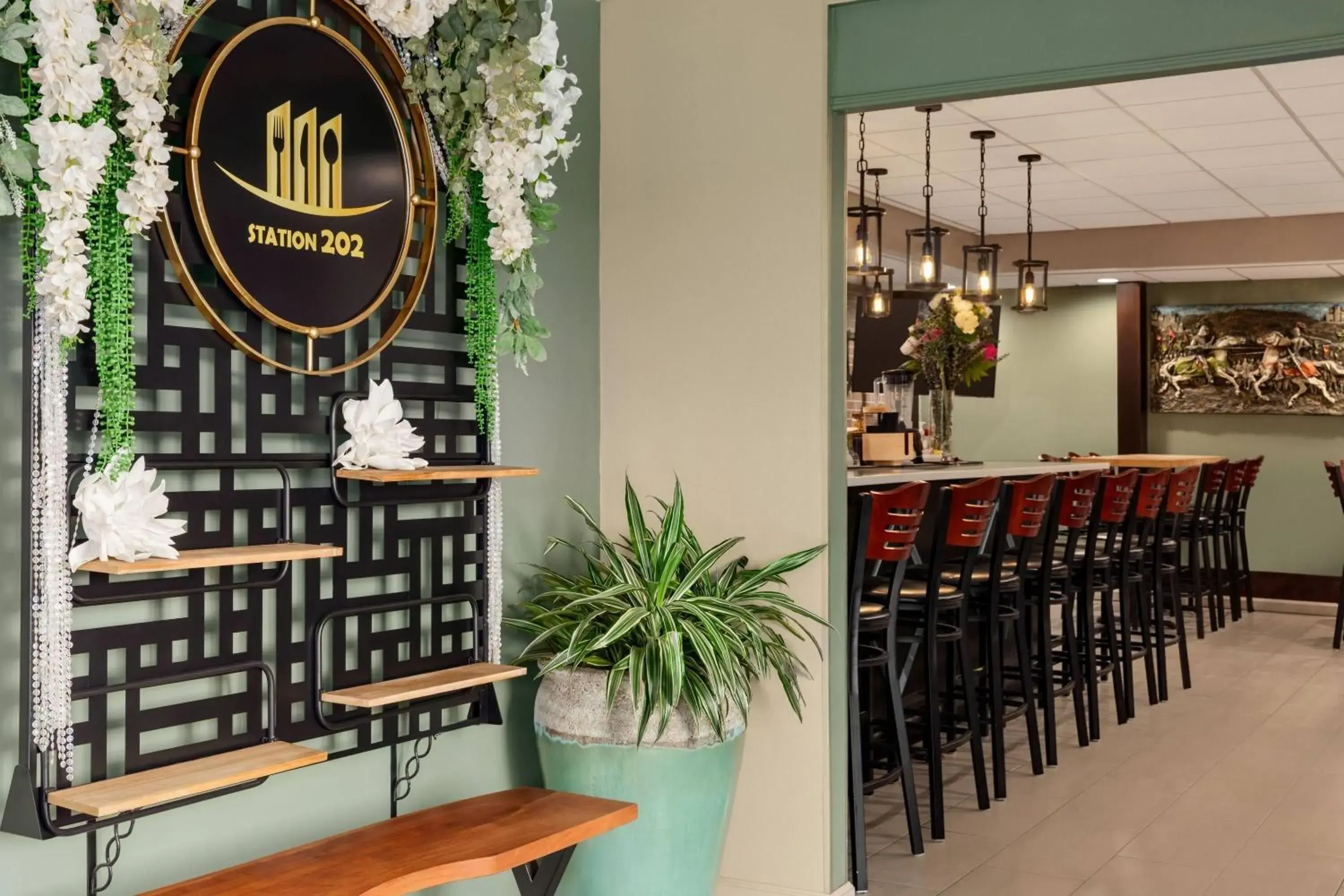 Lounge or bar in Wyndham Garden Washington DC North Lounge or bar in Wyndham Garden Washington DC North