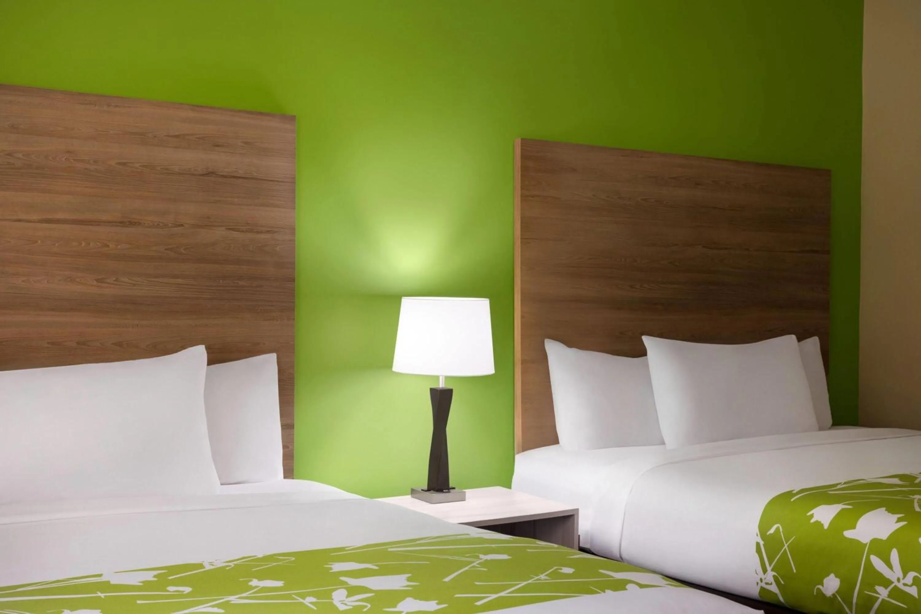 Photo of the whole room, Bed in Wyndham Garden Washington DC North