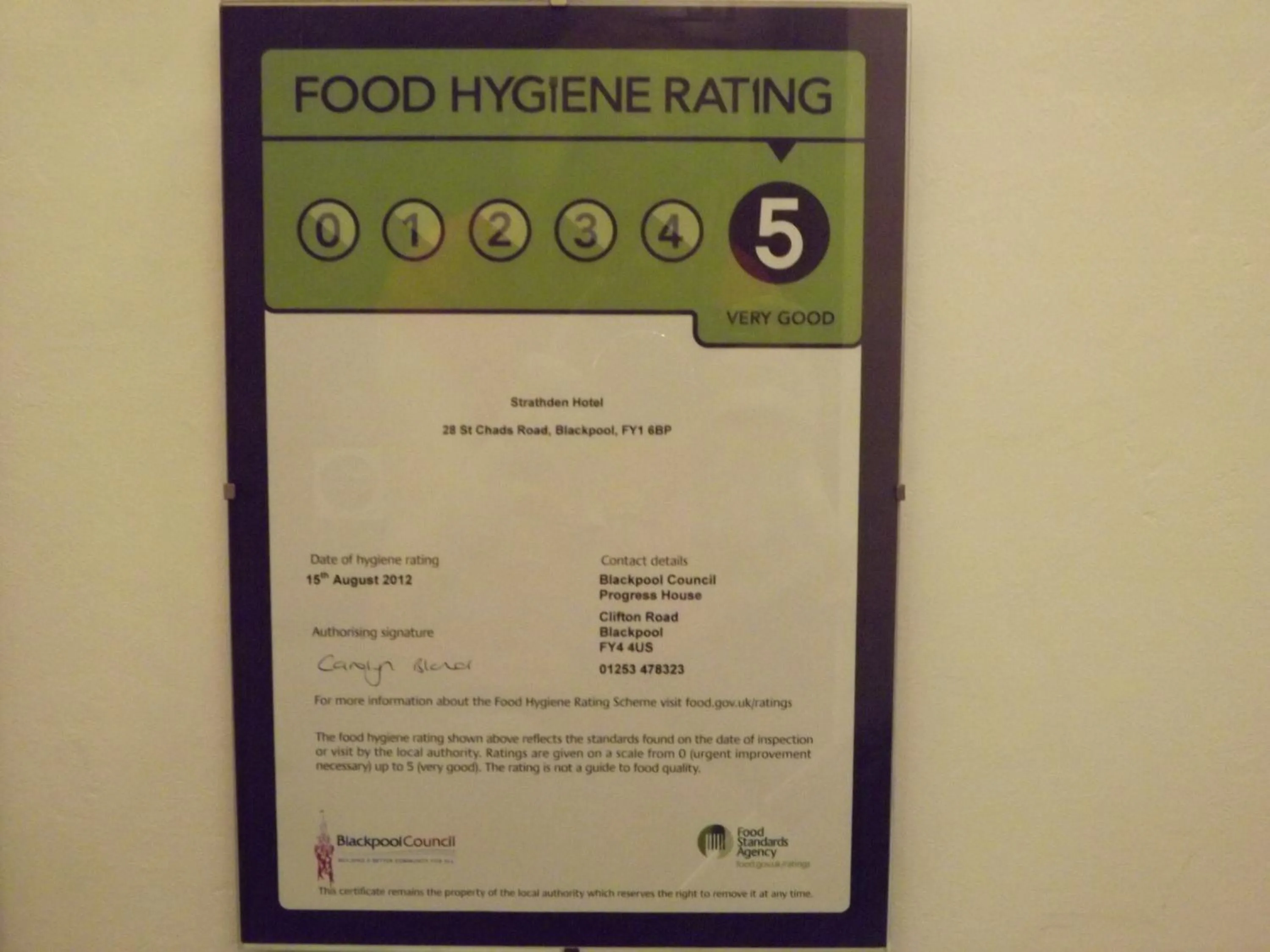 Certificate/Award in The Strathdon